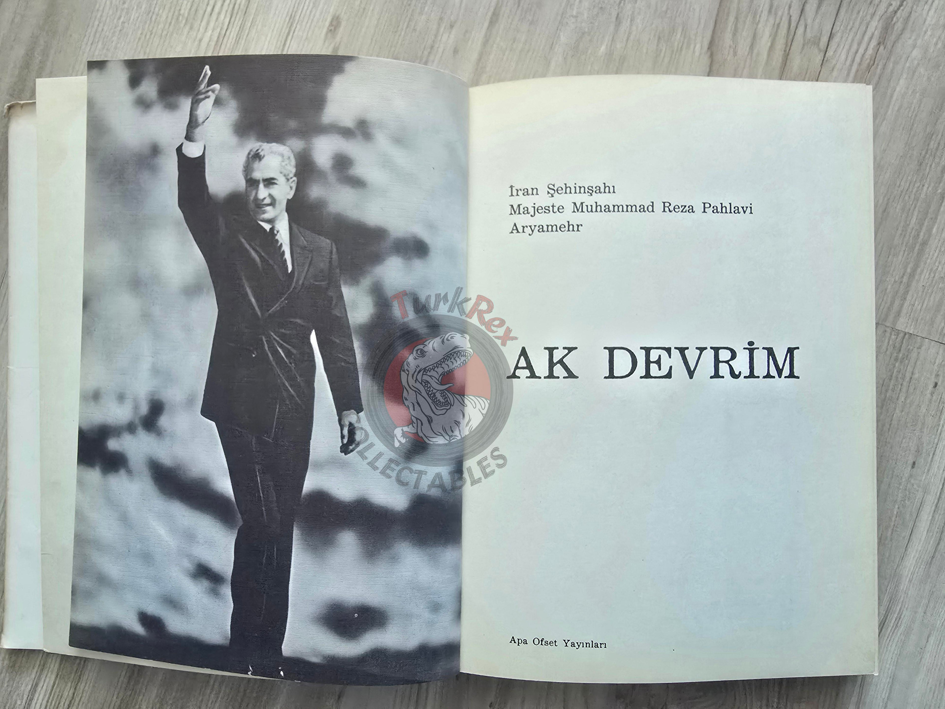 Mohammad Reza Pahlavi – The White Revolution 1968 HC Turkish Book Iran Persia Middle East