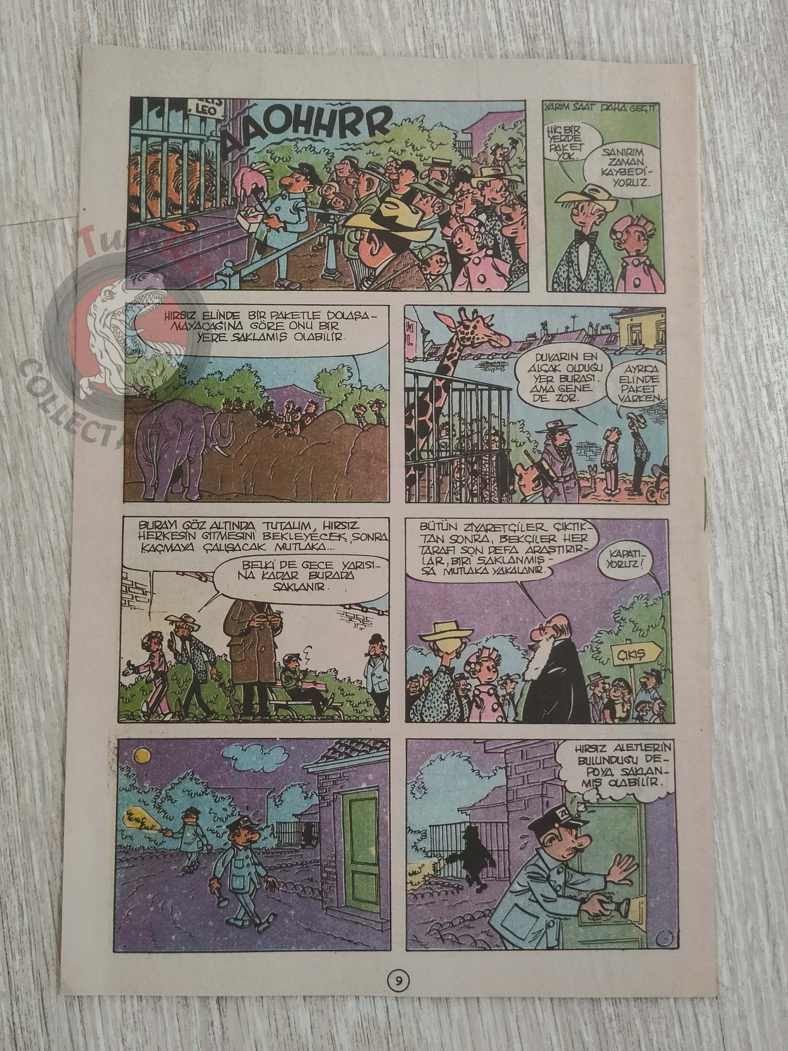 Spirou & Fantasio #8 Les voleurs du marsupilami 1989 Turkish Comic Turkey