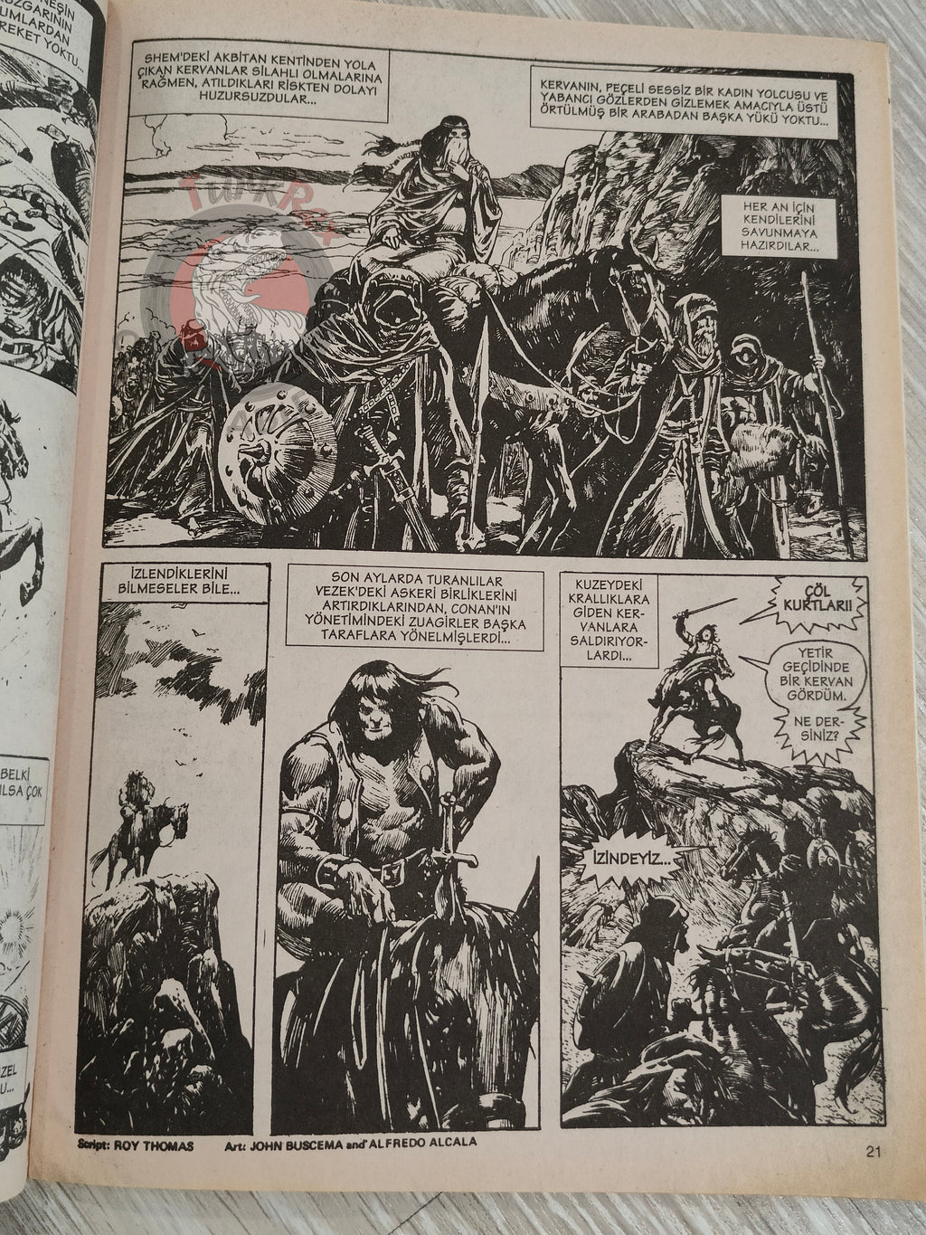Conan #5 The Savage Sword of Conan #7 Turkish Comic Turkey
