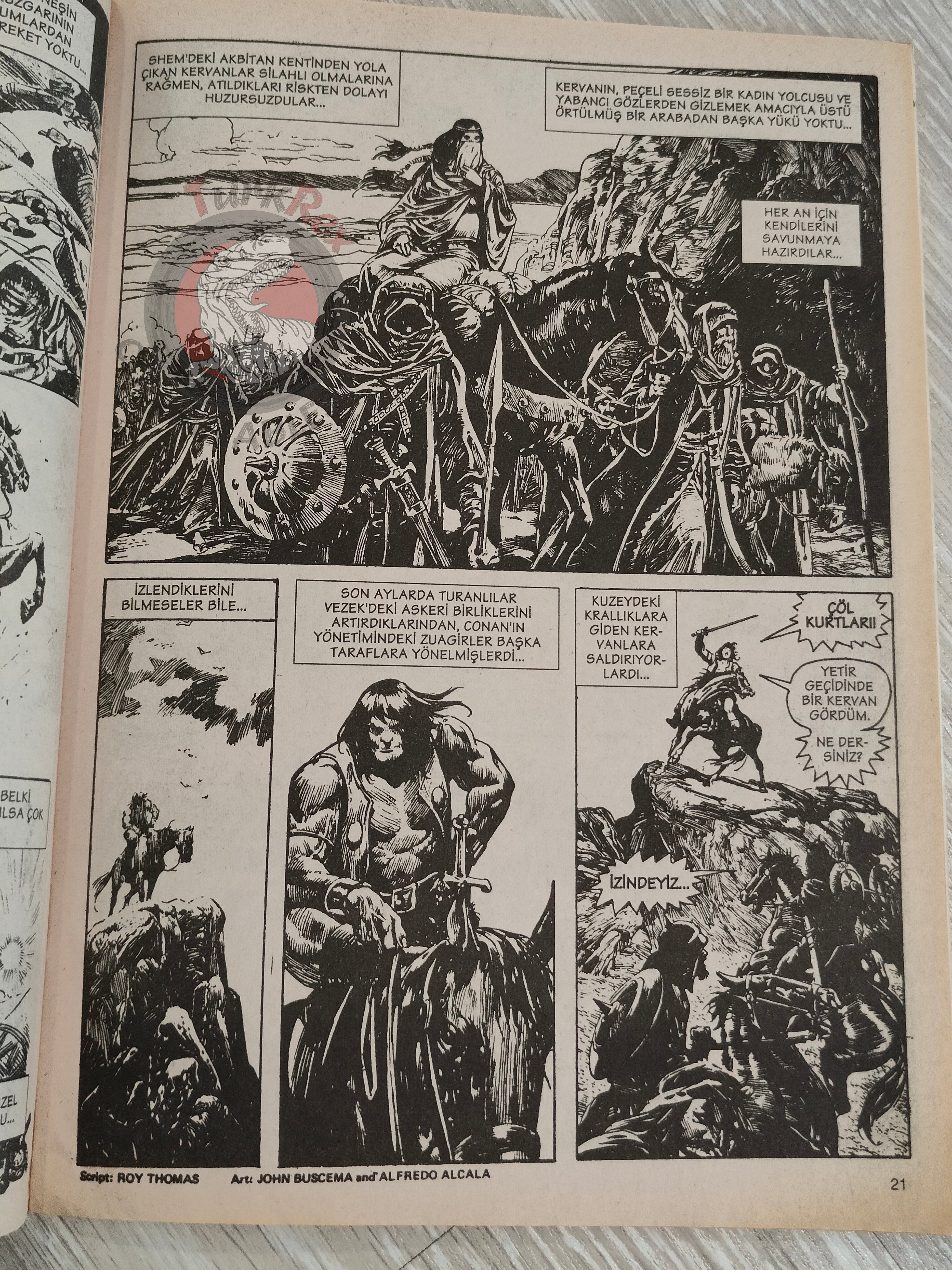 Conan #5 The Savage Sword of Conan #7 Turkish Comic Turkey