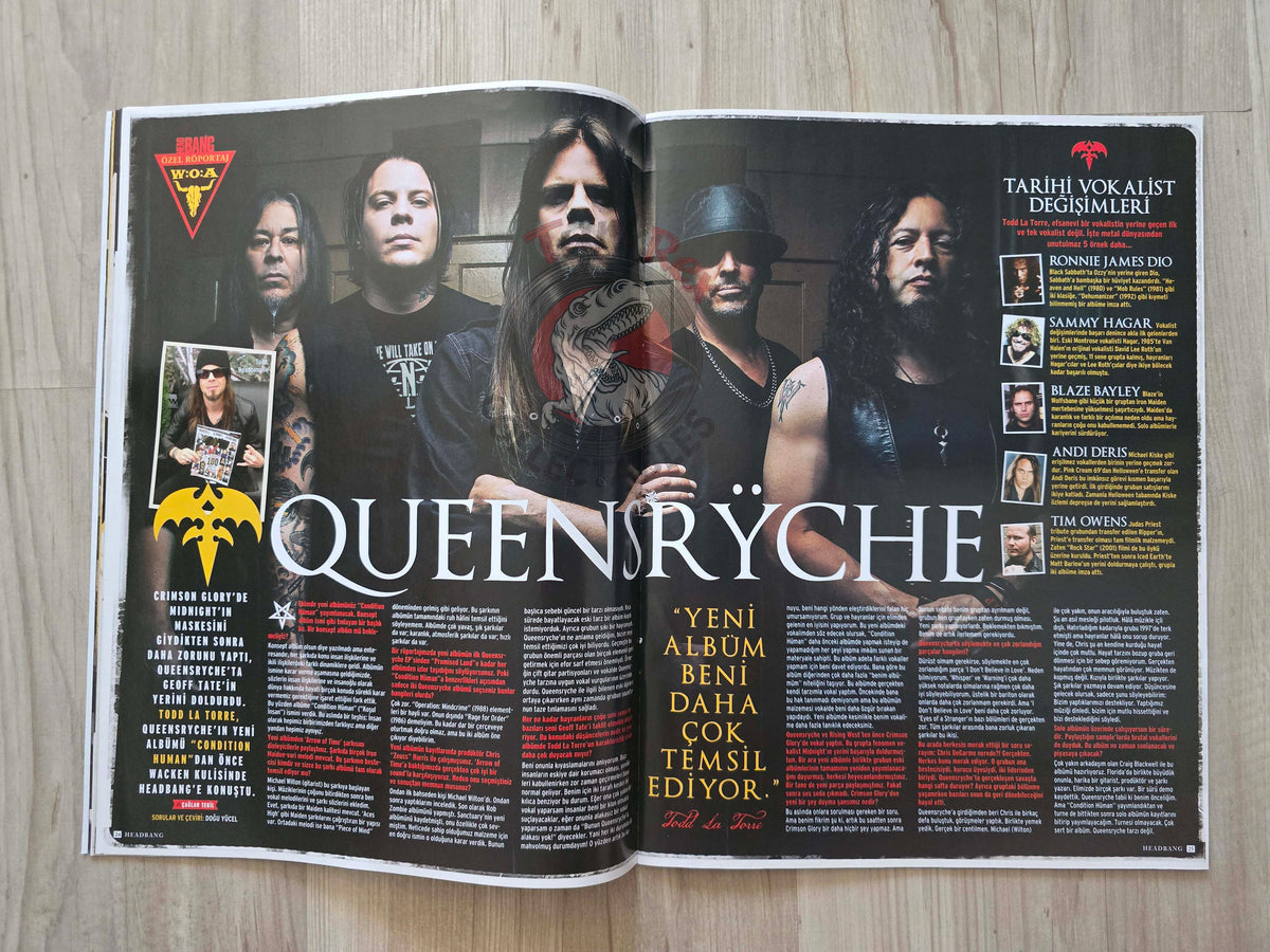 Headbang 2015 Iron Maiden Turkish Mag Turkey Queensrÿche Avatar Korn Pantera Black Sabbath
