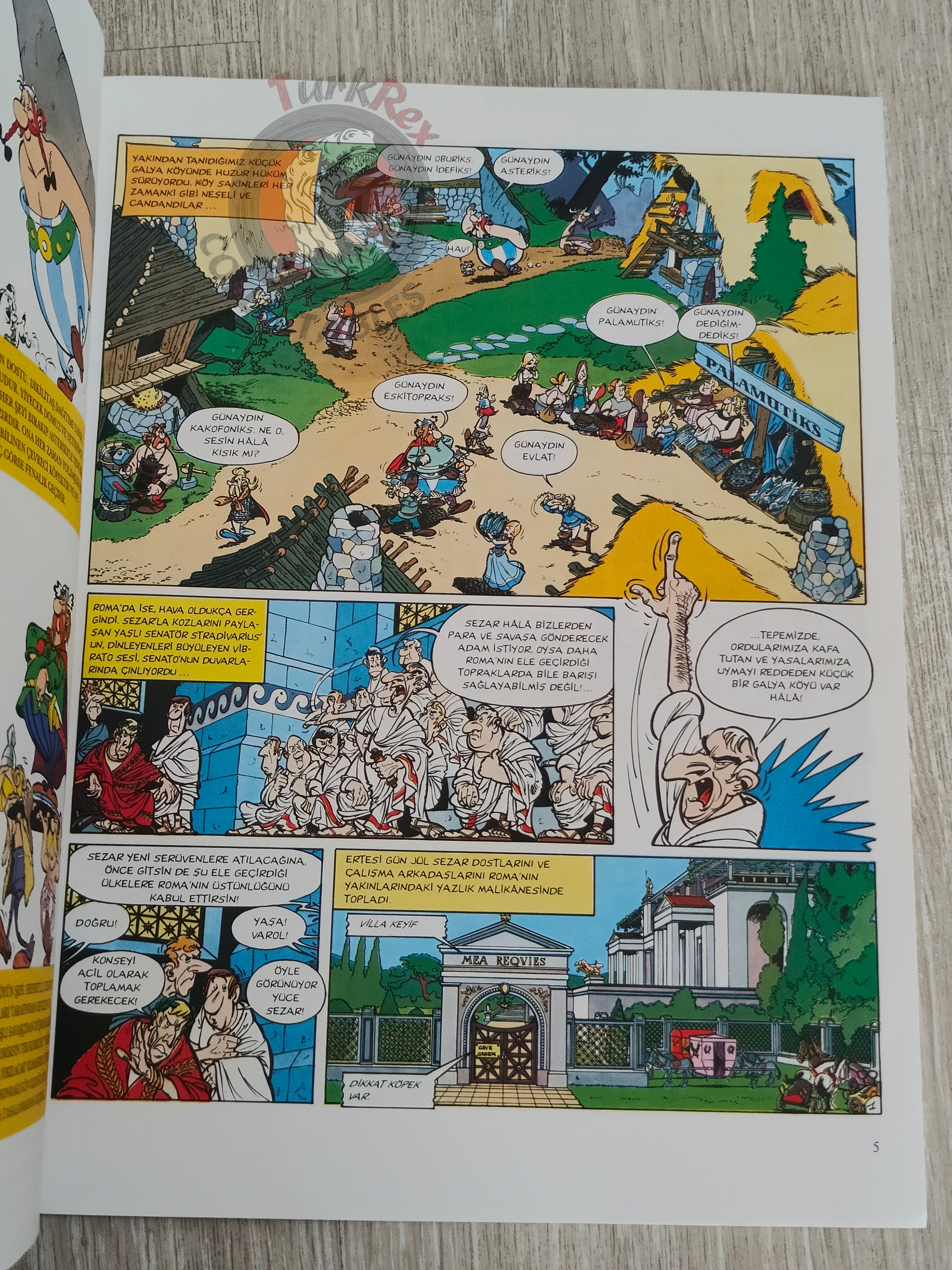 Asterix – Asterix and the Roman Agent 1999 1st Edition Turkish Edition Comic Turkey