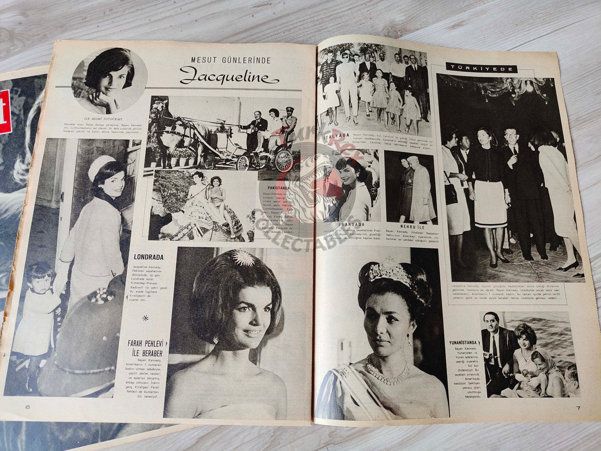 Hayat 1963 John F. Kennedy Assassination Turkish Mag Turkey Jacqueline Kennedy