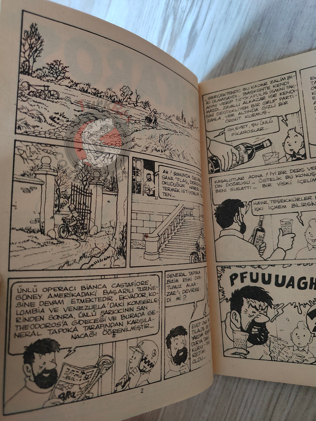 Tintin – Tintin and the Picaros early 1980s Turkish Edition Comic Turkey 1