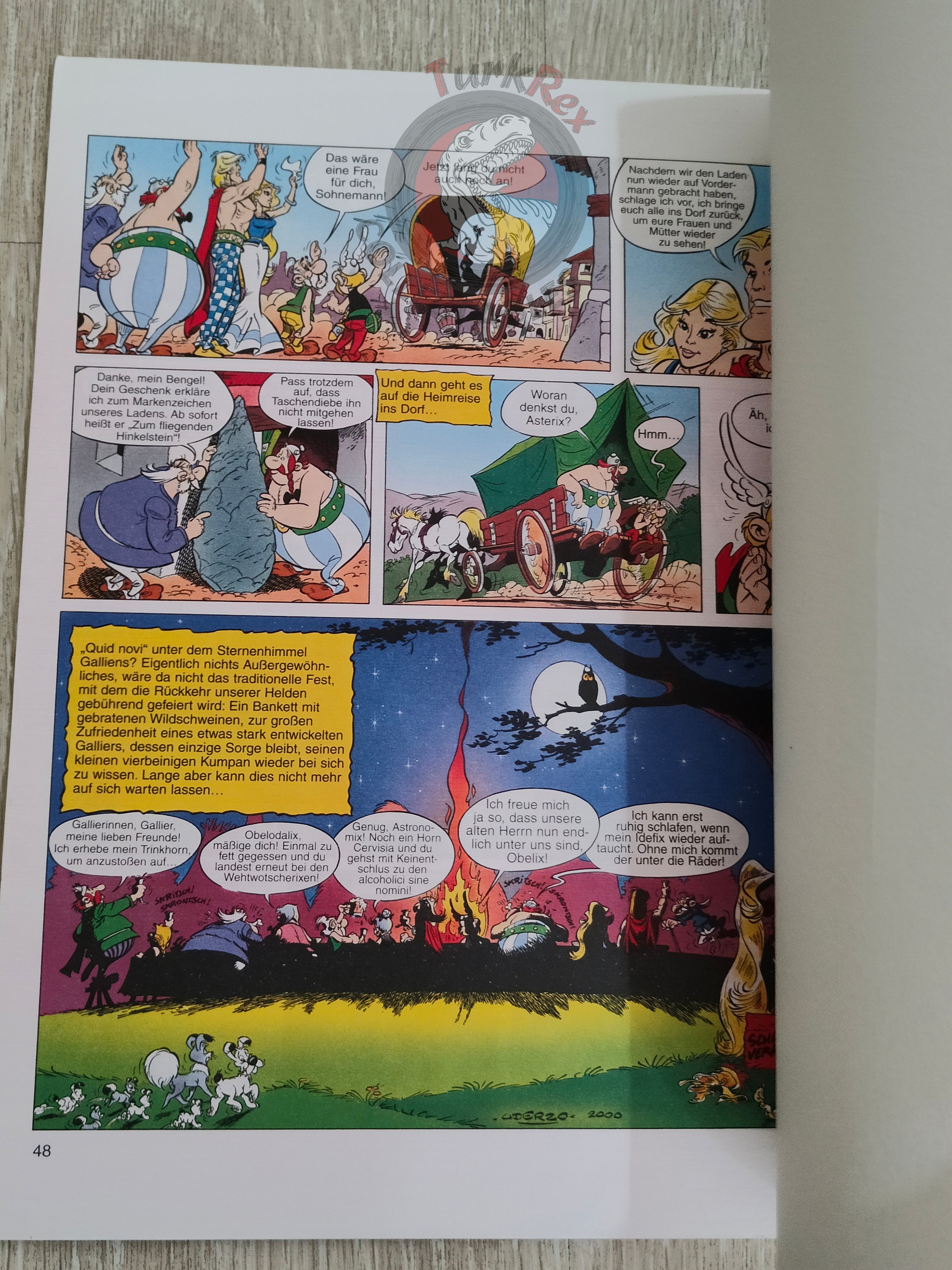 Asterix – Asterix and the Actress 2001 1st Edition German Comic Germany