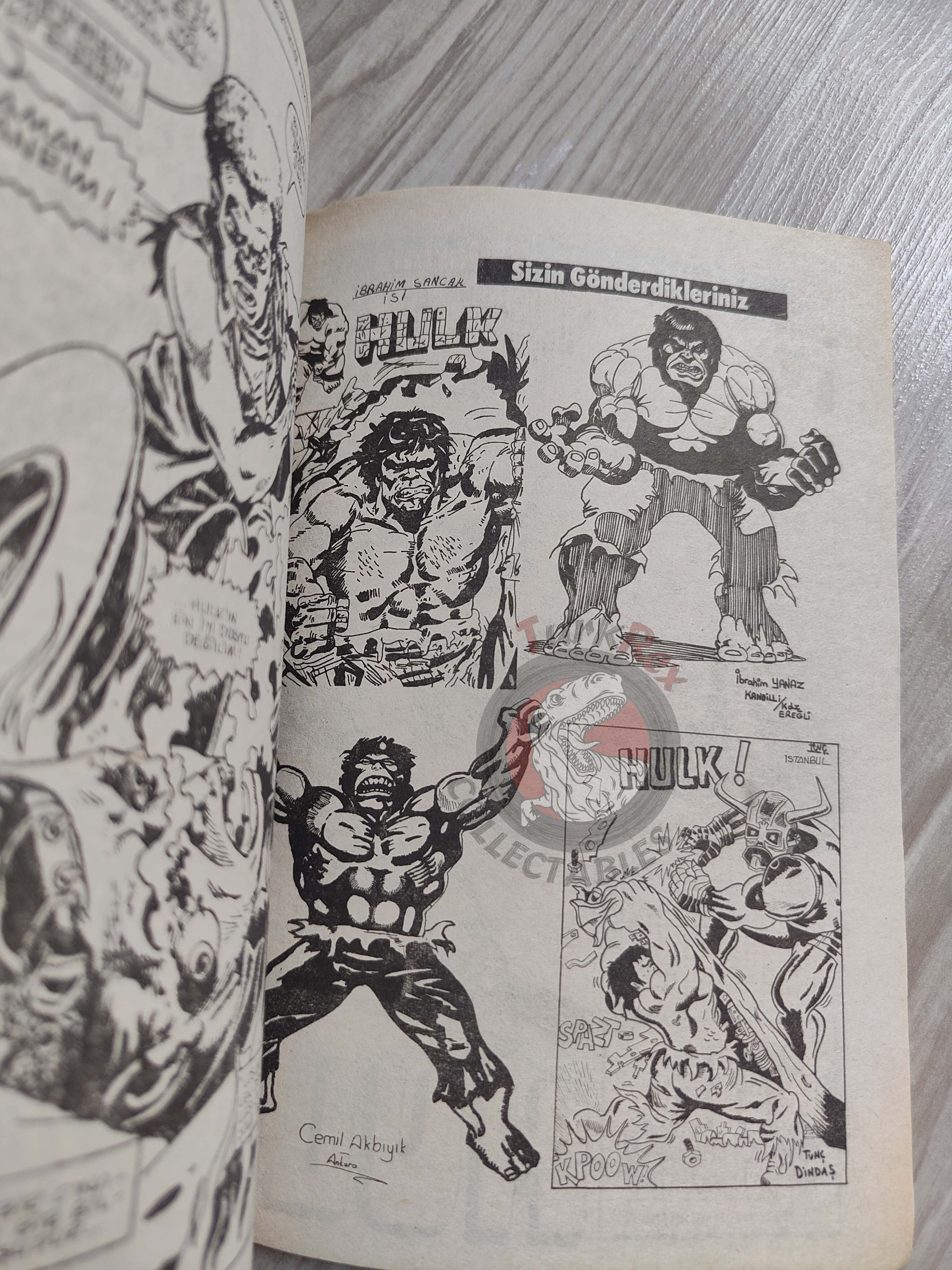 Hulk #18 1988 Turkish Comic Turkey cover Rampaging #7 #95 She-Hulk