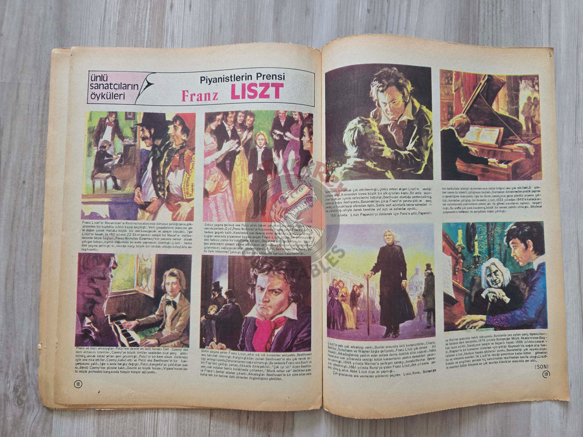 Milliyet Magazin 1973 Gregory Peck Turkish Mag Turkey Franz Liszt Yehudi Menuhin