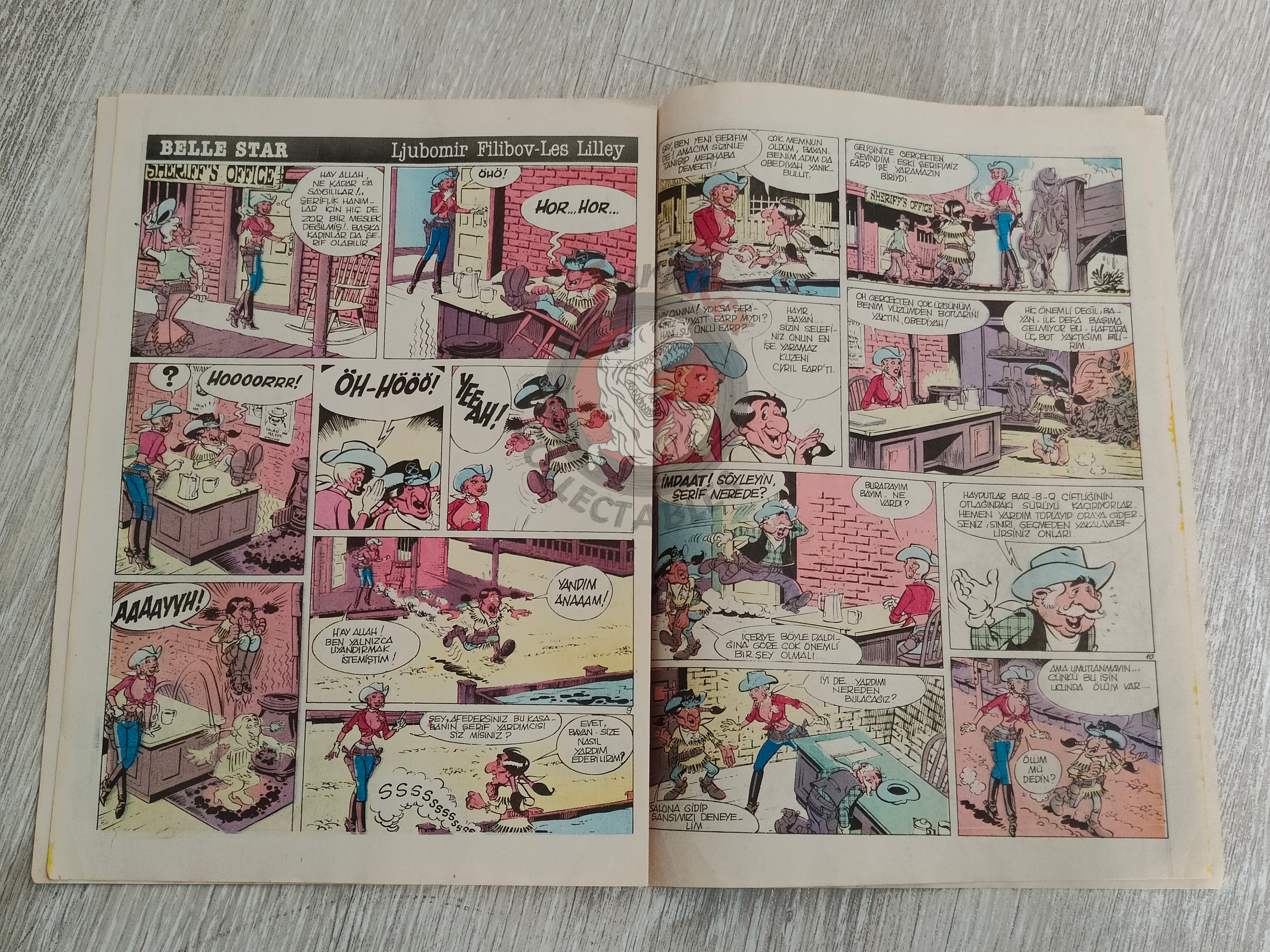 Milliyet Çizgi Roman #3 1988 Turkish Comic Turkey Belle Star Mr. Abernathy Green Force Five
