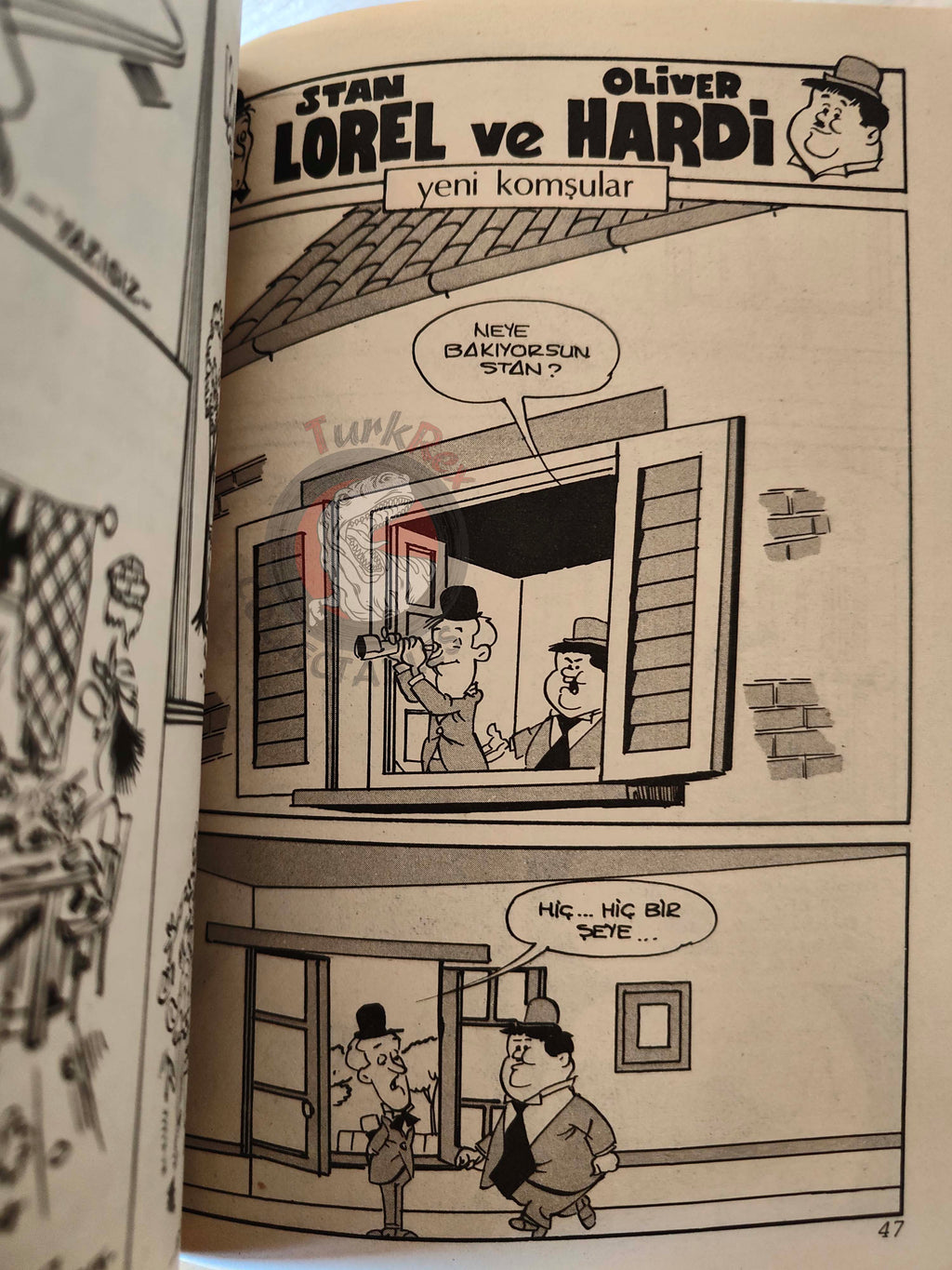 Laurel and Hardy #69 80s Turkish Comic Turkey