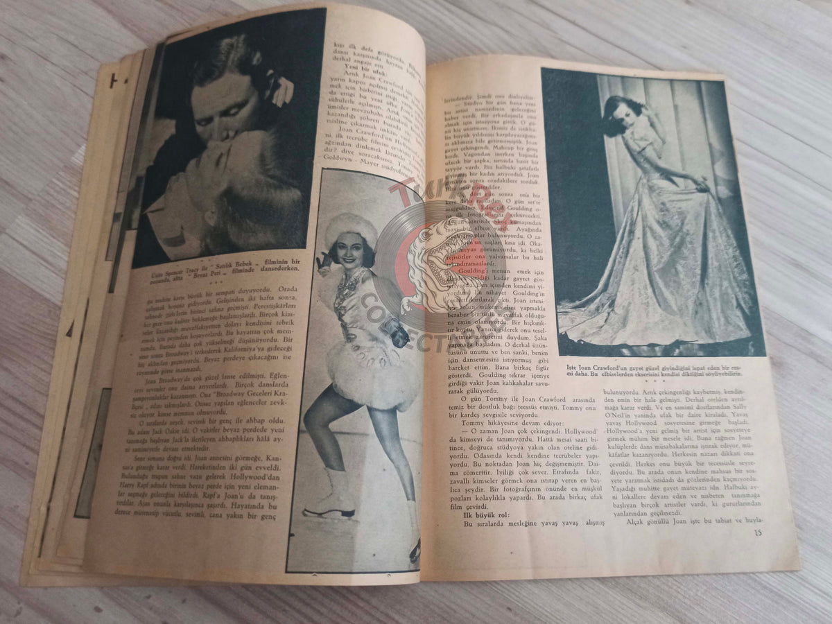 Yıldız 1941 Joan Crawford Special Issue Turkish Magazine Turkey Bio