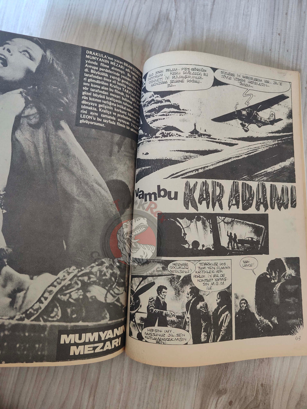 Korku July 1977 Turkish Comic Turkey Eerie #63 Warren Creepy Vampirella