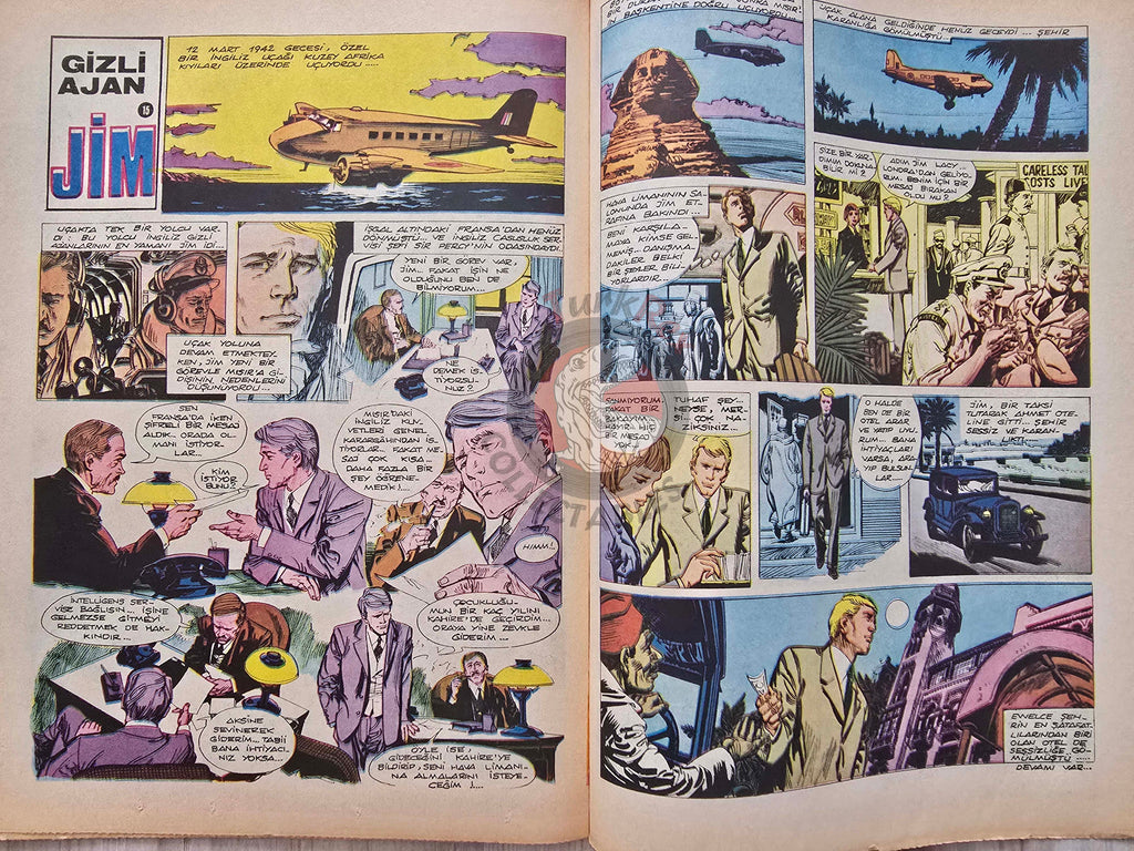 Milliyet Çocuk #15 1973 Turkish Comic Mag Turkey Tintin Jim Lacy Il Colonnello Caster’Bum Einstein