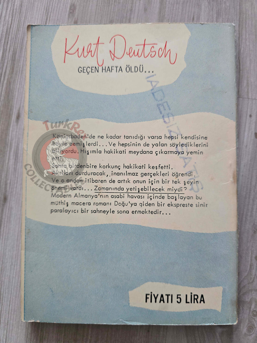 John Burke – The Man Who Finally Died 1967 1st Turkish Book Turkey