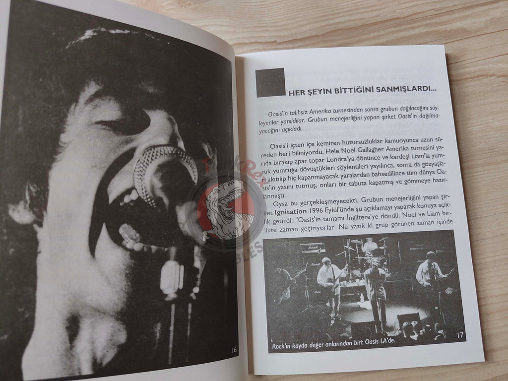 Oasis Biography Book 1997 1st by Turkish Writer Book Turkey