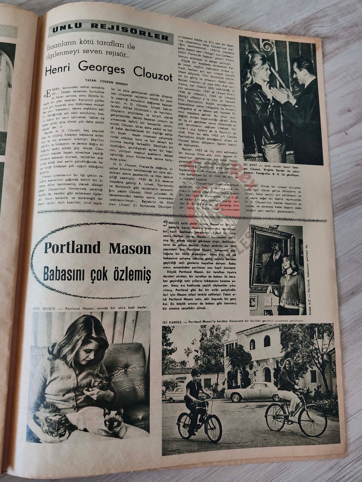 Ses 1963 Brigitte Bardot Turkish Mag Turkey Robert Mitchum Claudia Cardinale Joan Collins