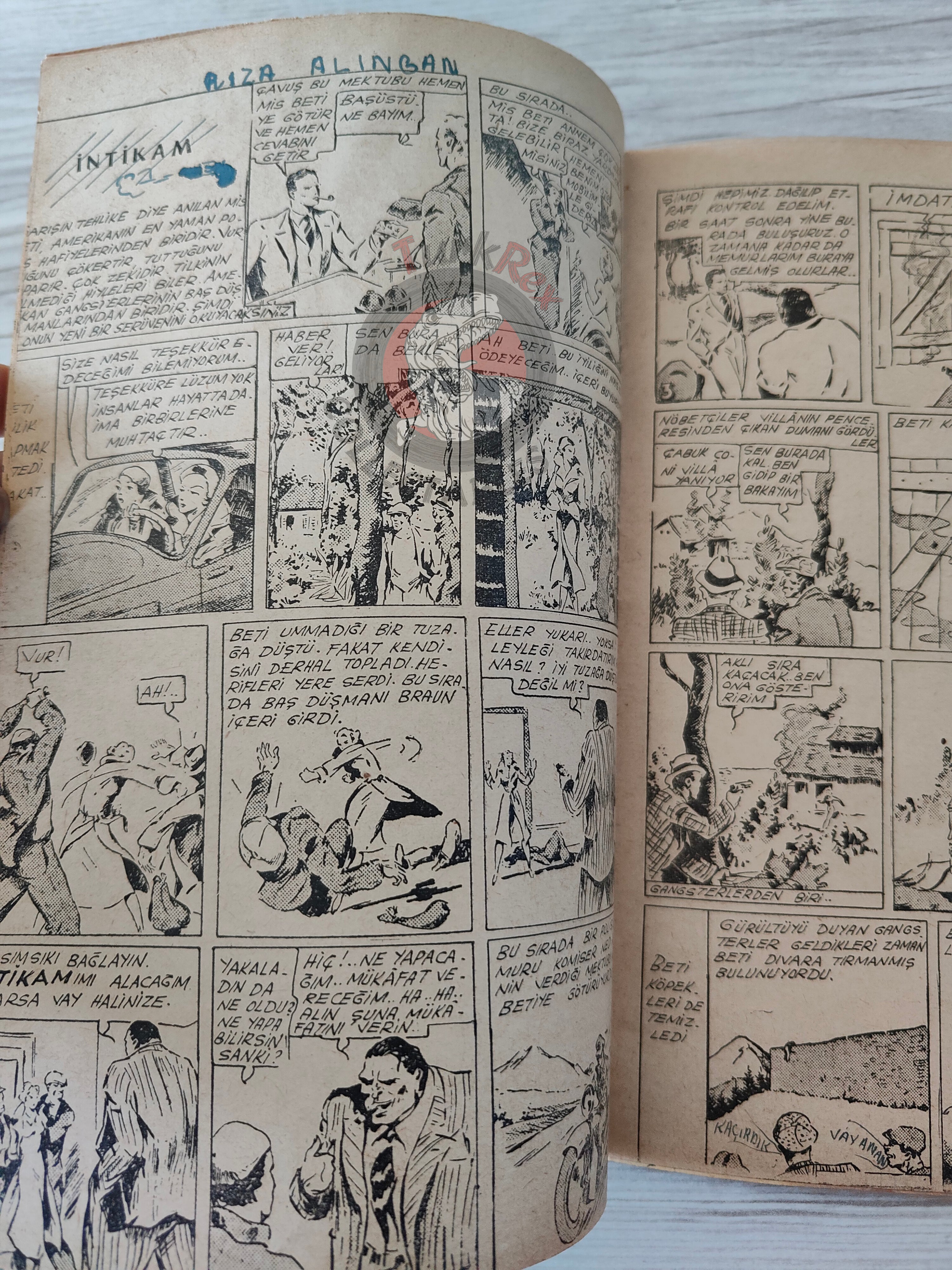 1001 Roman 1943 The Blonde Danger – Revenge Turkish Comic Mag Turkey