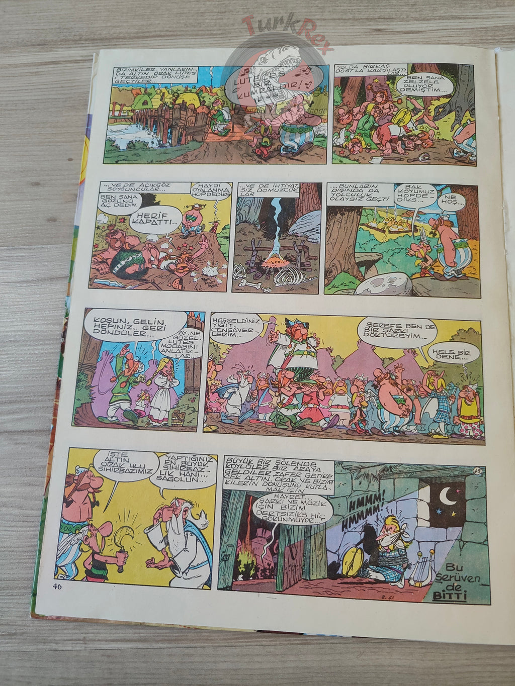Asterix – Asterix and the Golden Sickle 1977 Turkish Edition Comic Turkey