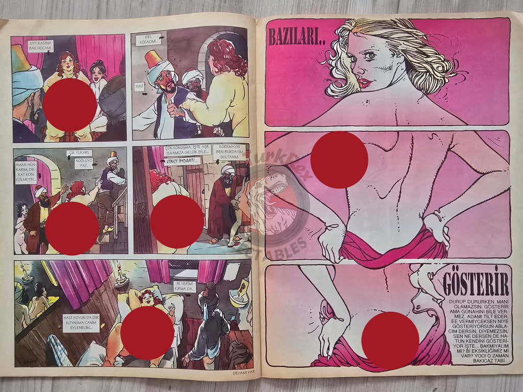 Eroskop #8 1993 Turkish Comic Turkey Erotic Mag La Contessa Rossa Georges Pichard