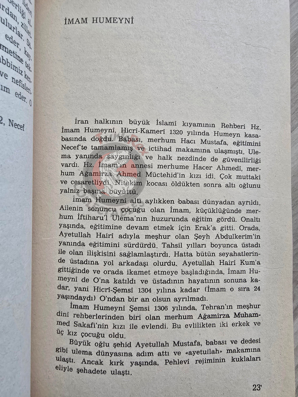 Ruhollah Khomeini – The Greater Jihad 1989 Turkish Book Iran Persia Middle East