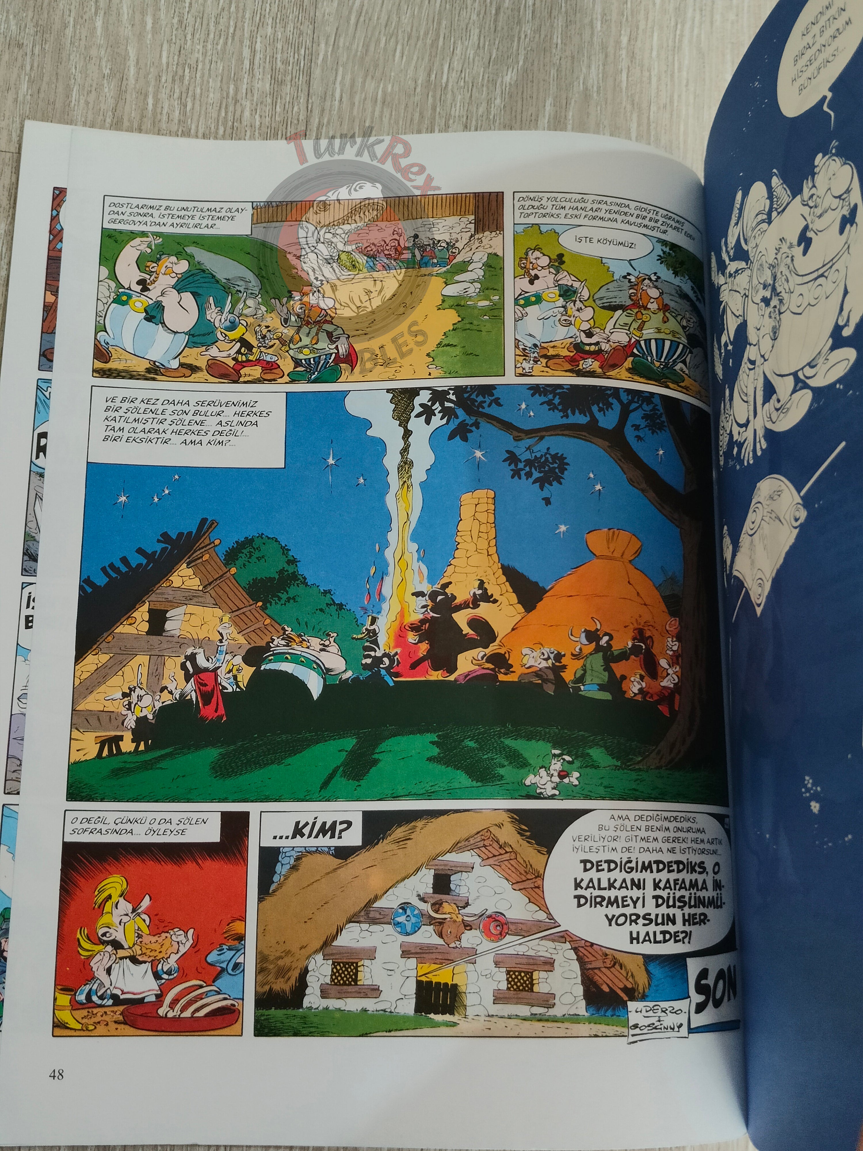 Asterix – Asterix and the Chieftain’s Shield 2000 1st Edition Turkish Edition Comic Turkey