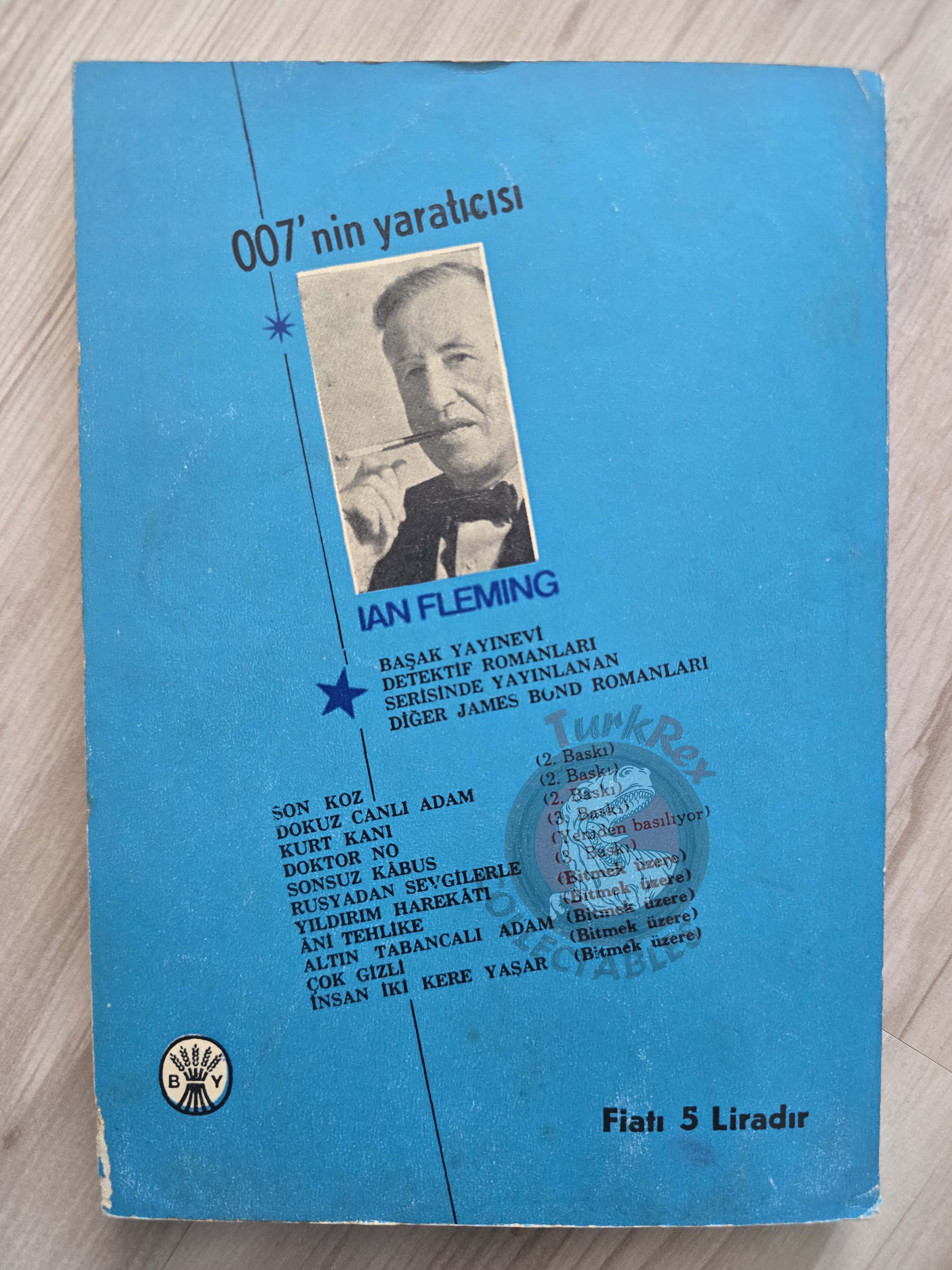 James Bond - The Spy Who Loved Me 1966 1st Turkish Book Turkey Ian Fleming
