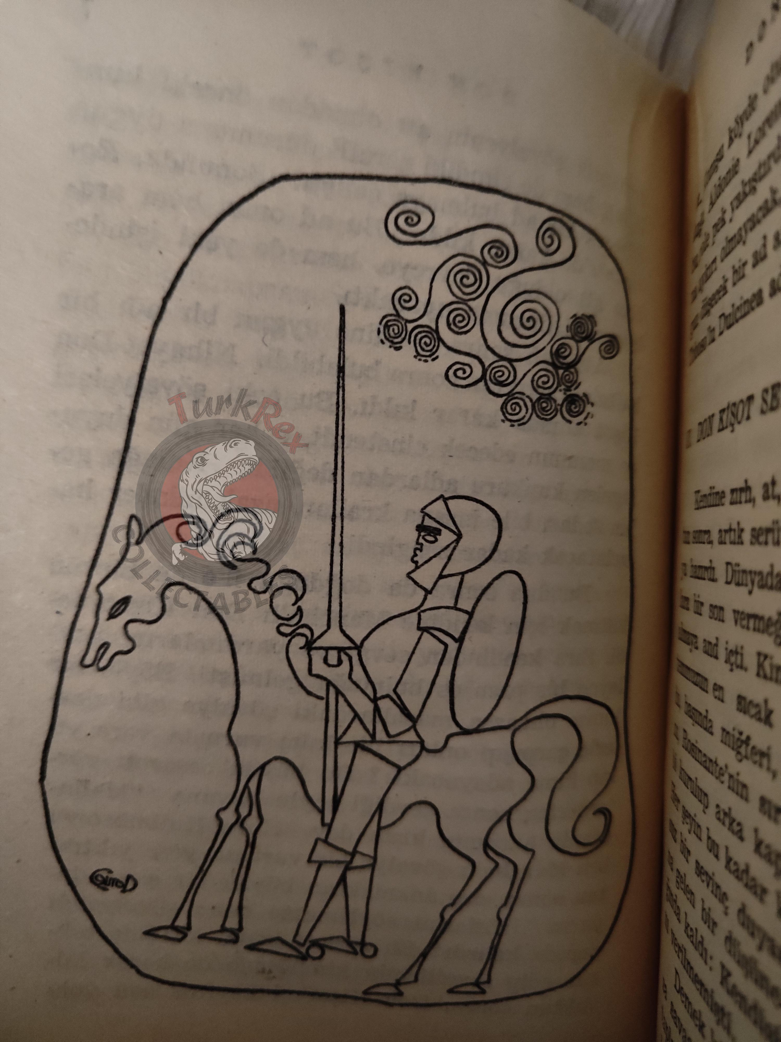 Miguel de Cervantes – Don Quixote 1969 Turkish Book Turkey Illustrated