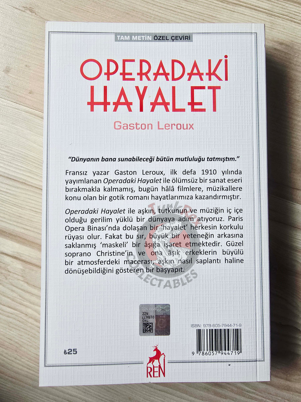Gaston Leroux – The Phantom of the Opera 2019 Turkish Book Turkey