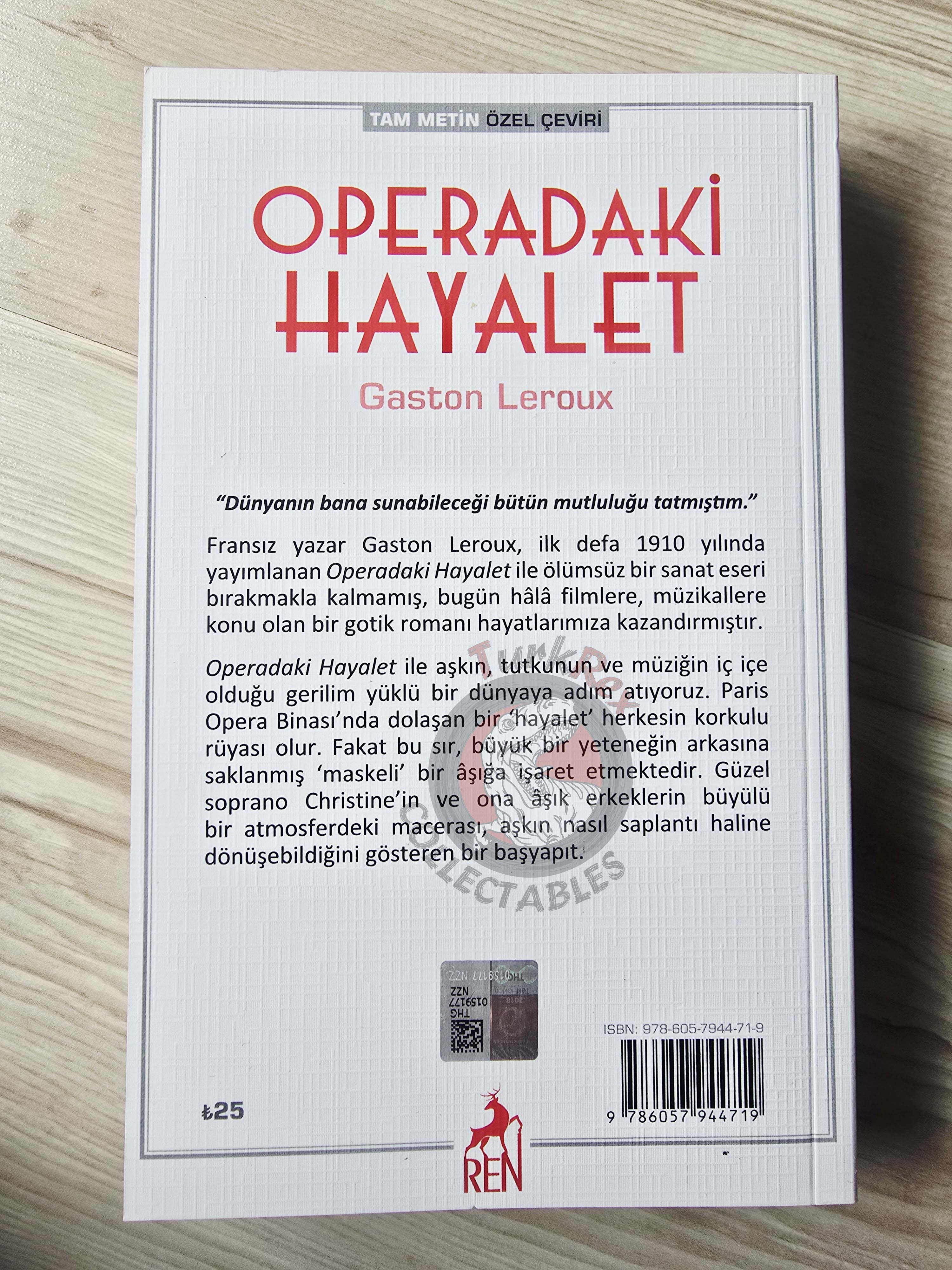 Gaston Leroux – The Phantom of the Opera 2019 Turkish Book Turkey