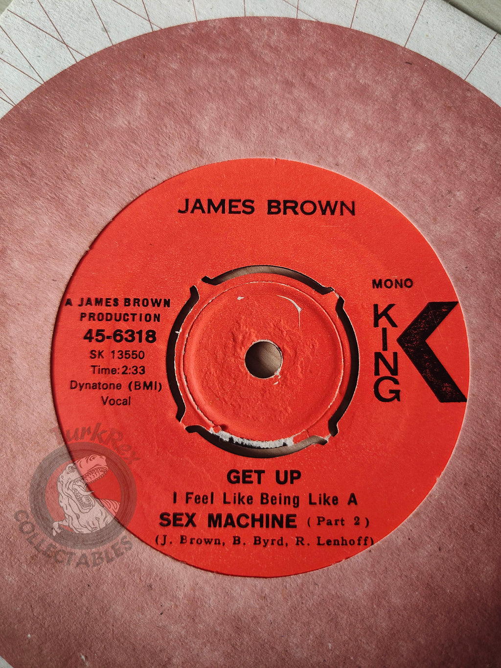 James Brown – Get Up I Feel Like Being Like A Sex Machine 7" Turkish Pressing Vinyl Turkey Edition