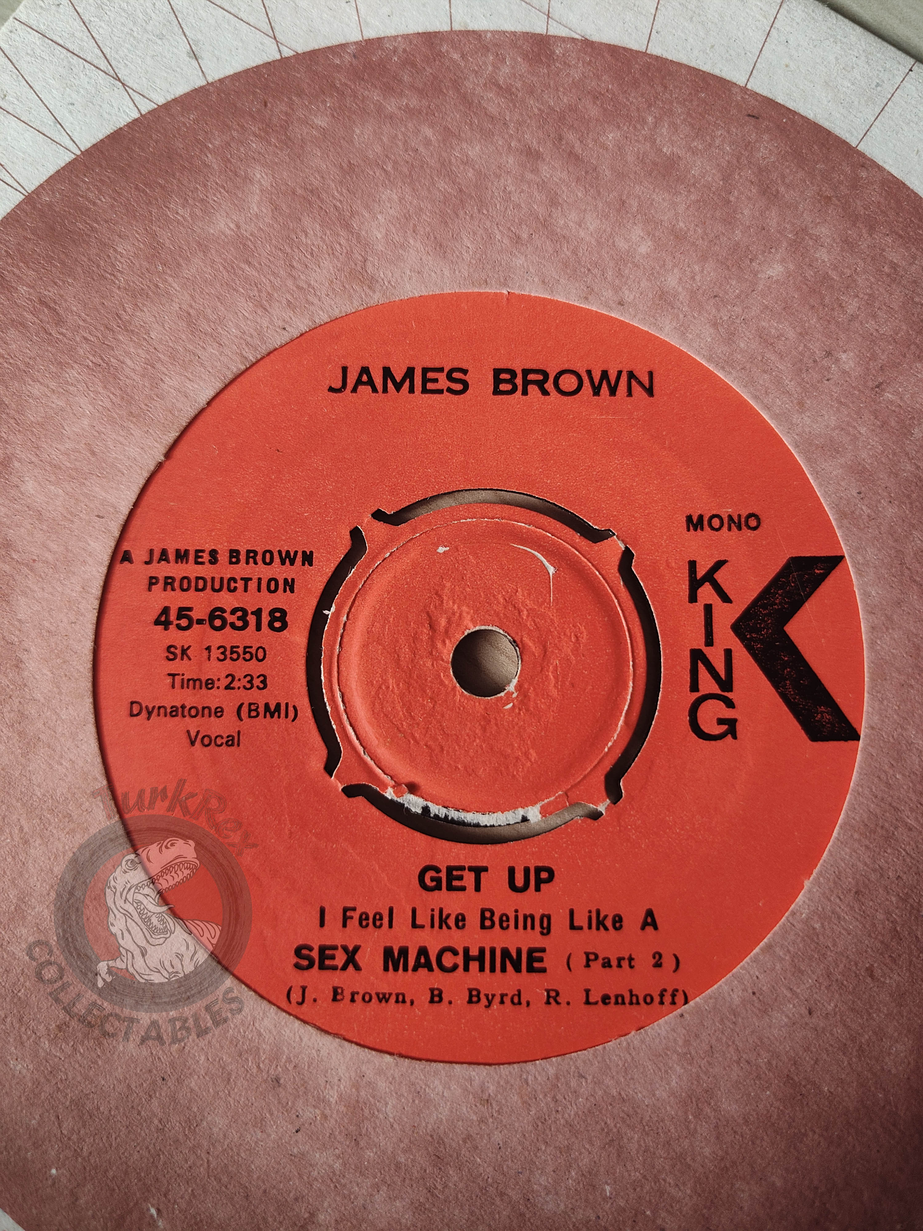 James Brown – Get Up I Feel Like Being Like A Sex Machine 7" Turkish Pressing Vinyl Turkey Edition