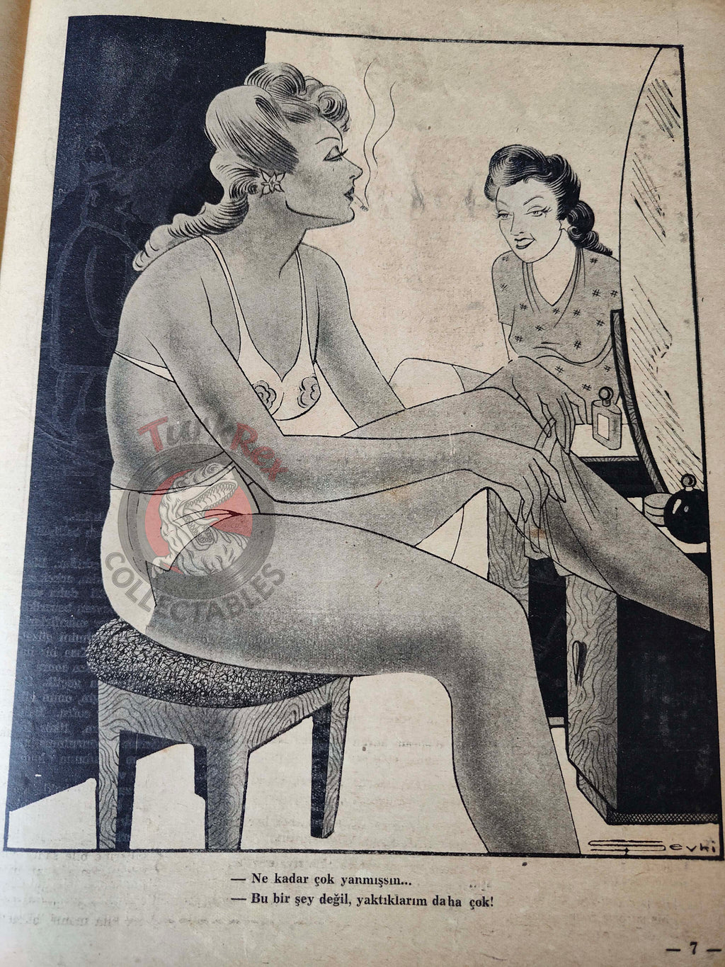 Akbaba 1943 Humor Magazine Turkish Turkey USA Uncle Sam WW2 era Germany Mussolini Goebbels