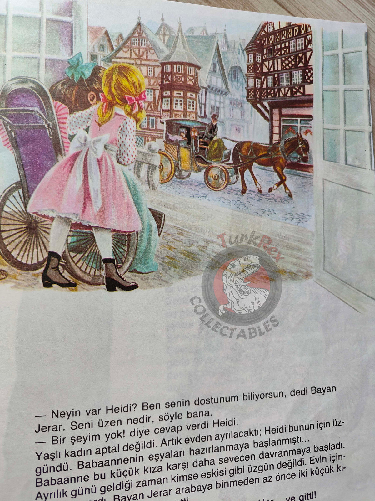 Johanna Spyri – Heidi Learns to Read and Write 1990s Turkish Book Turkey Illustrated Maury