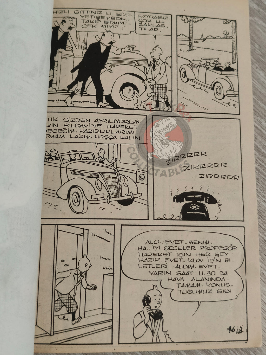 Tintin – King Ottokar's Sceptre 1973 Turkish Edition Comic Turkey