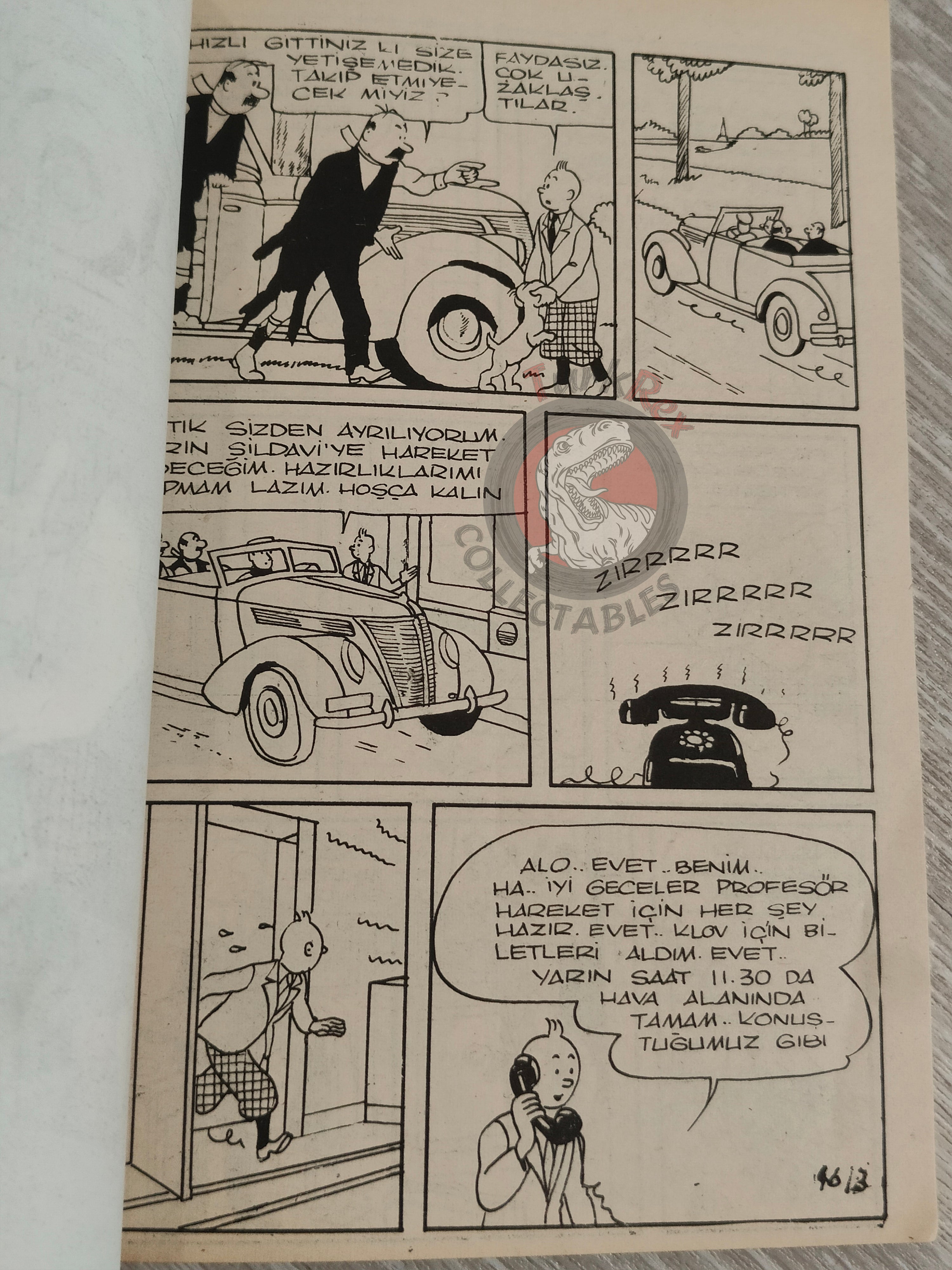 Tintin – King Ottokar's Sceptre 1973 Turkish Edition Comic Turkey