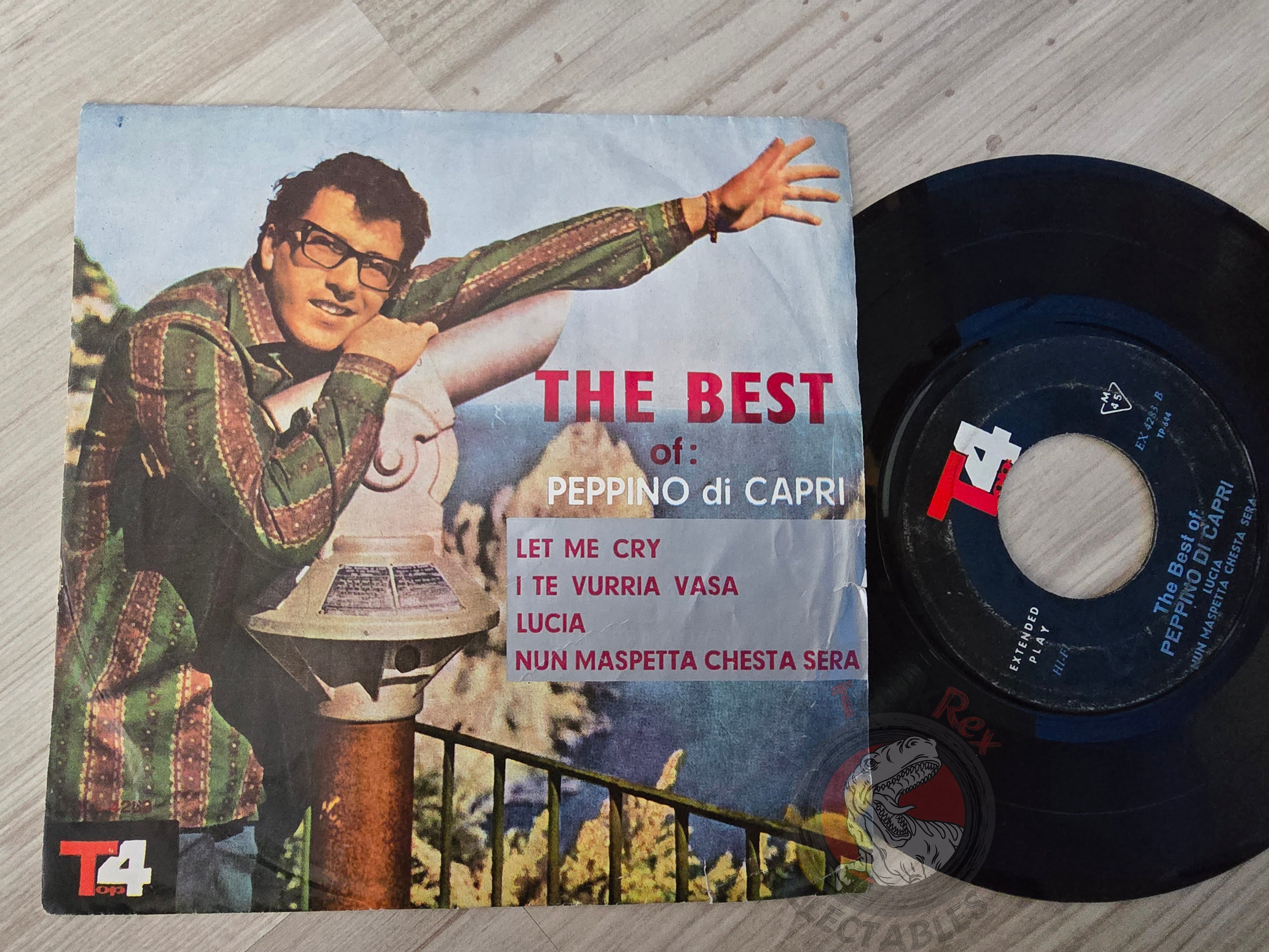 Peppino Di Capri – The Best Of / Let Me Cry 7" Iran Pressing Vinyl Iranian Edition