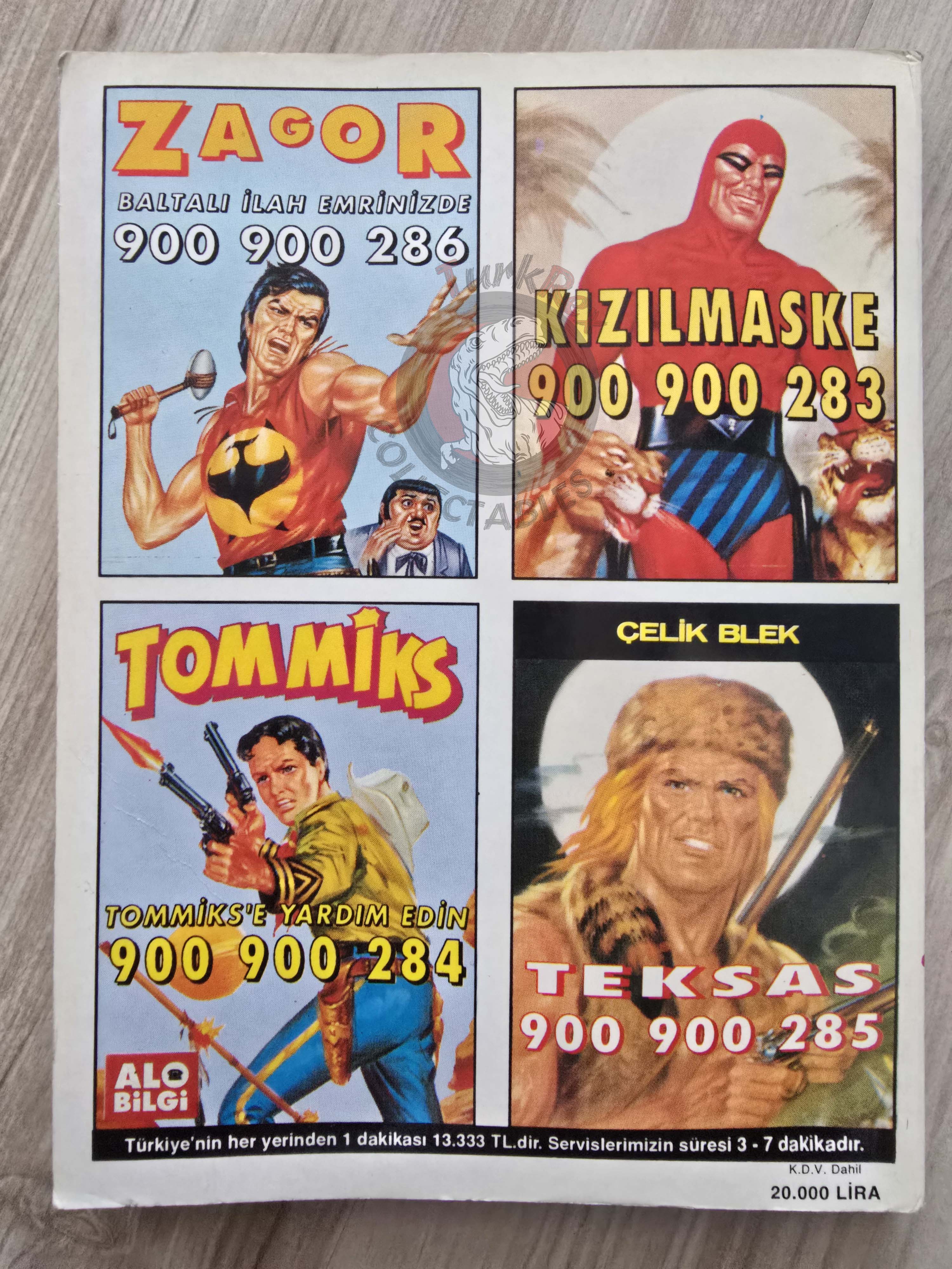 Martin Mystère #34 Assurdi Universi 80s Turkish Comic Turkey #82 #84 #86