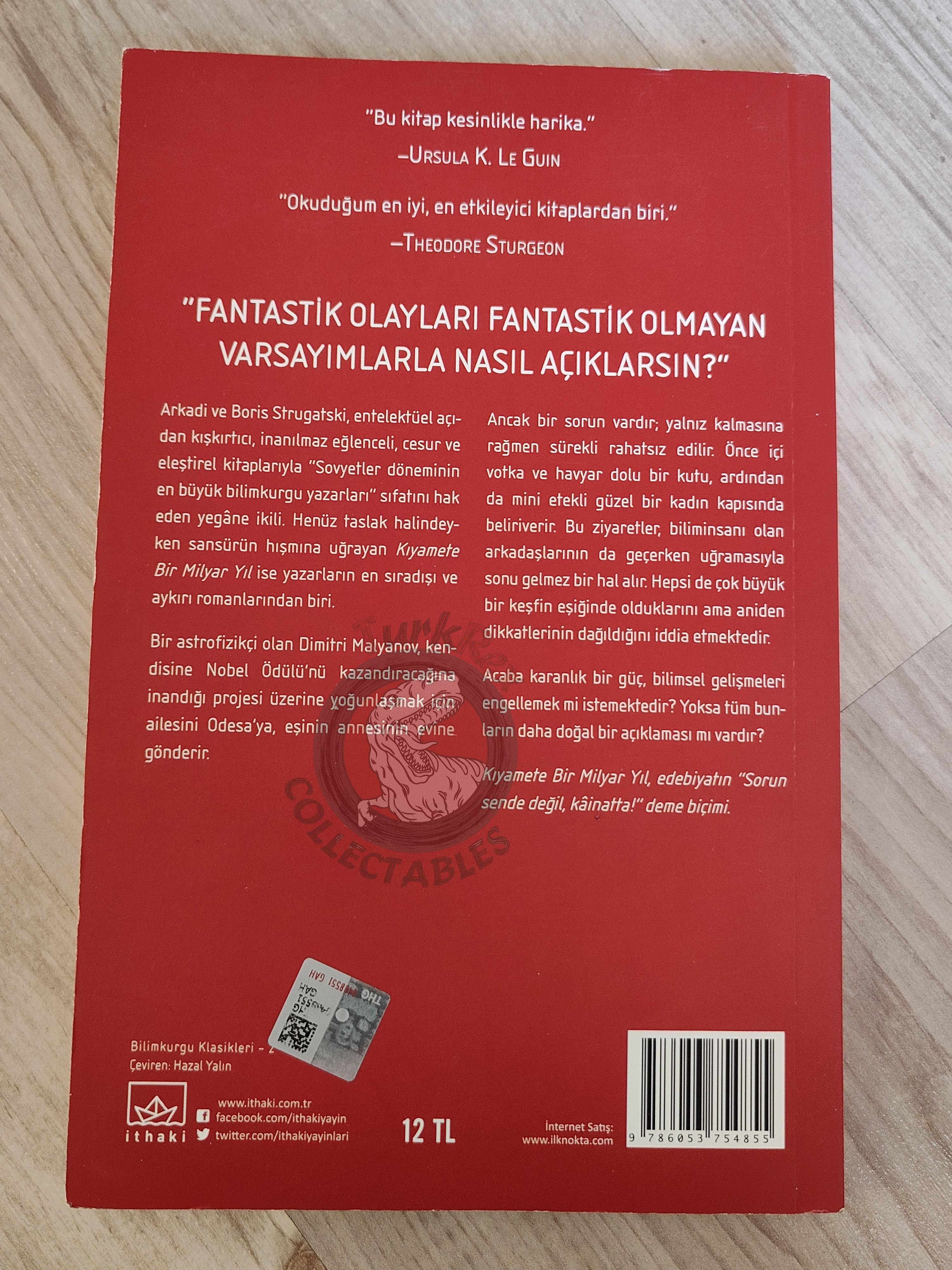 Arkadi and Boris Strugatski – Za Milliard Let do Kontsa Sveta 2016 Turkish Book Turkey