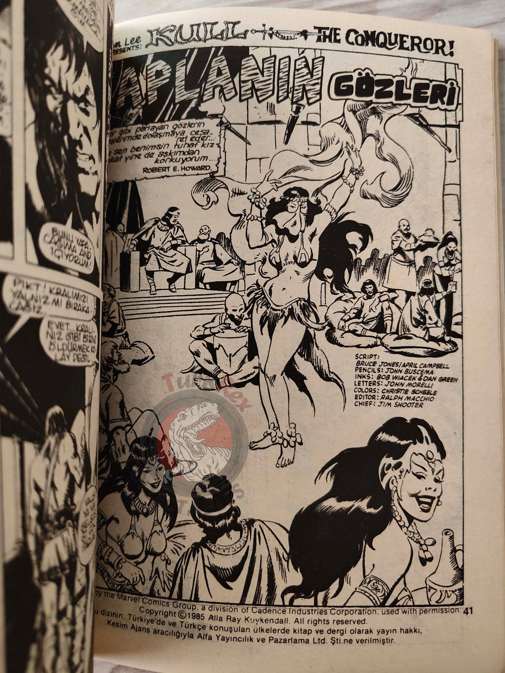 Kull the Conqueror #1 1985 Turkish Comic Turkey #2 Bizarre Adventures #26 SSOC #55