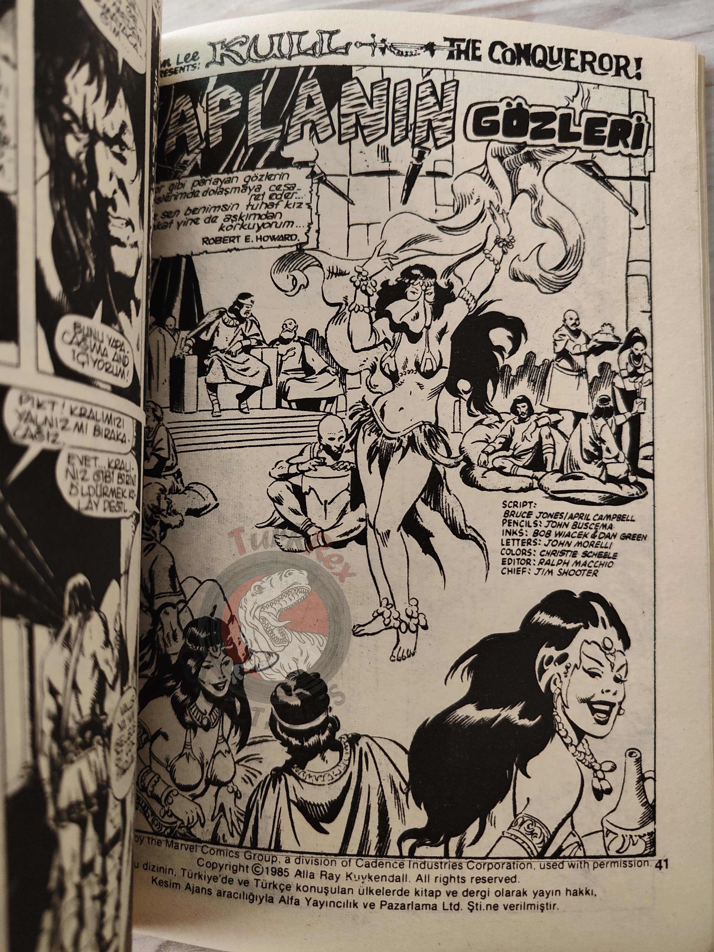Kull the Conqueror #1 1985 Turkish Comic Turkey #2 Bizarre Adventures #26 SSOC #55