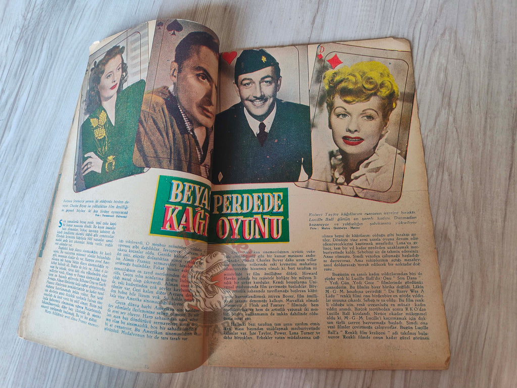 Yıldız 1944 Ann Sheridan Turkish Mag Turkey Hollywood Deanna Durbin Charlie Chaplin Irene Manning