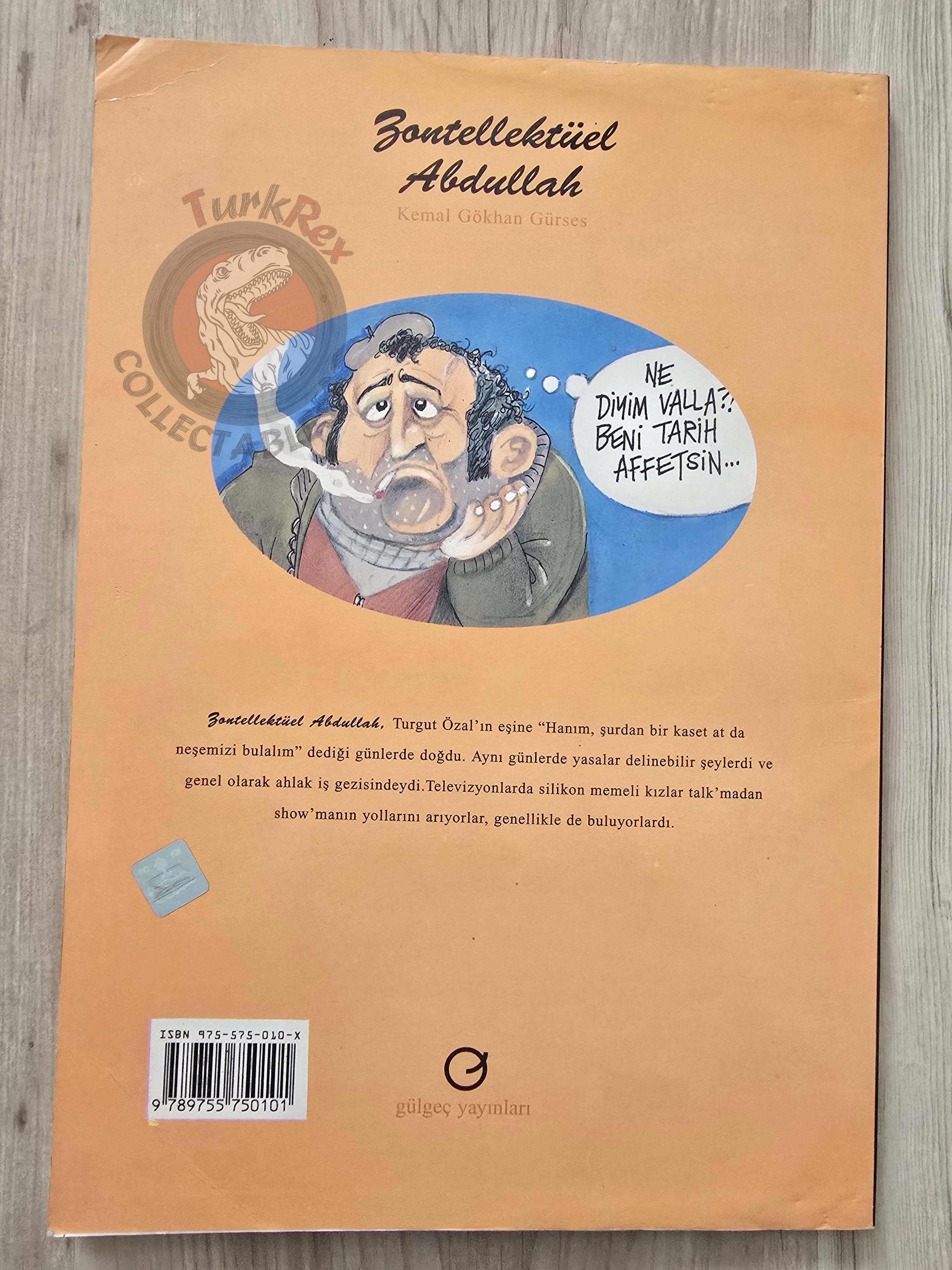 Zontellektüel Abdullah 1996 Kemal Gökhan Gürses Turkish Comic Turkey Cartoon