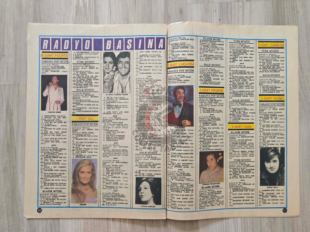 Hey Music World 1983 Julio Iglesias Turkish Mag Turkey Neil Young Ray Charles Hagar the Horrible