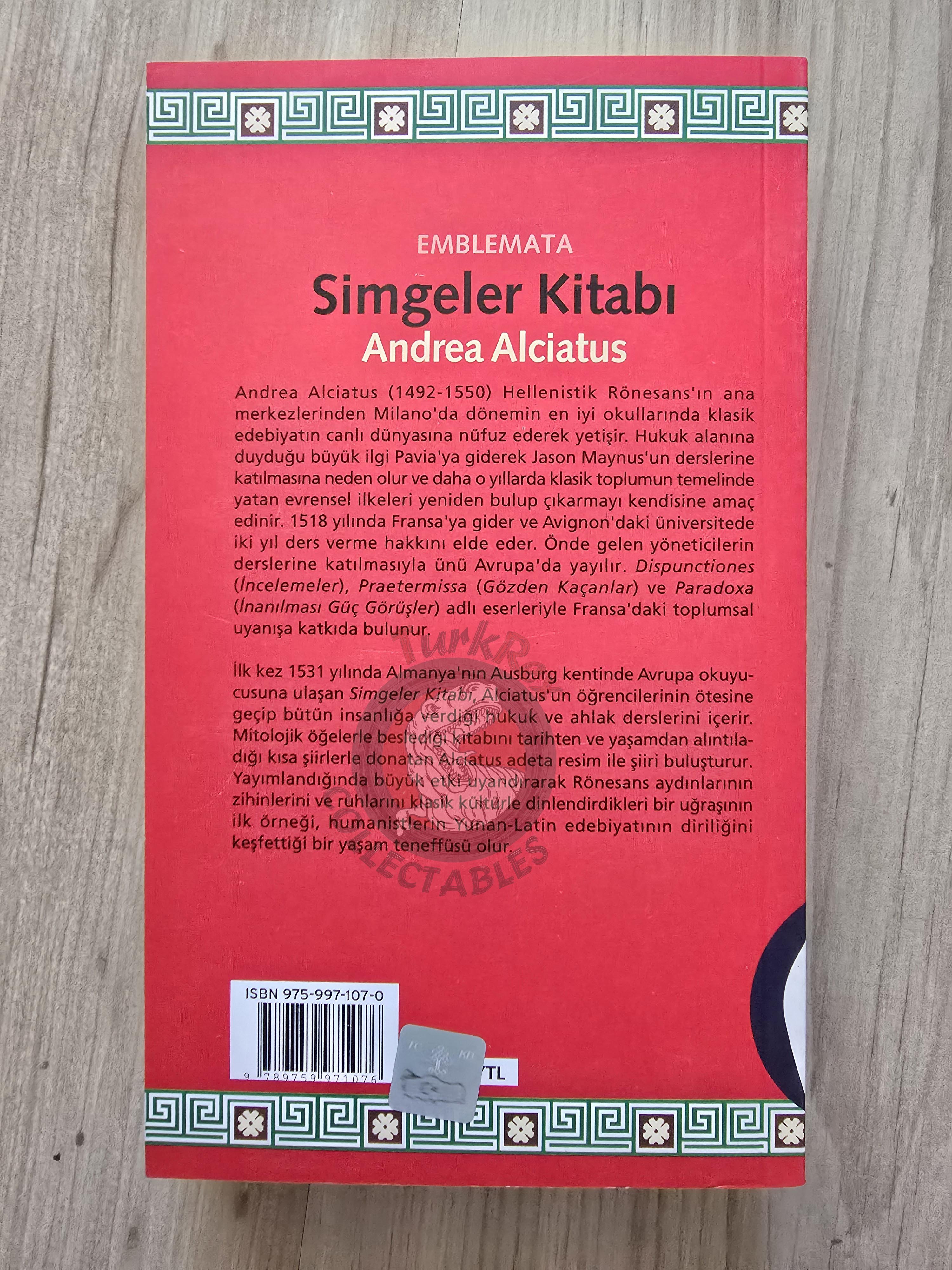 The Book of Emblems Andrea Alciatus Emblemata 2007 Turkish Book Turkey