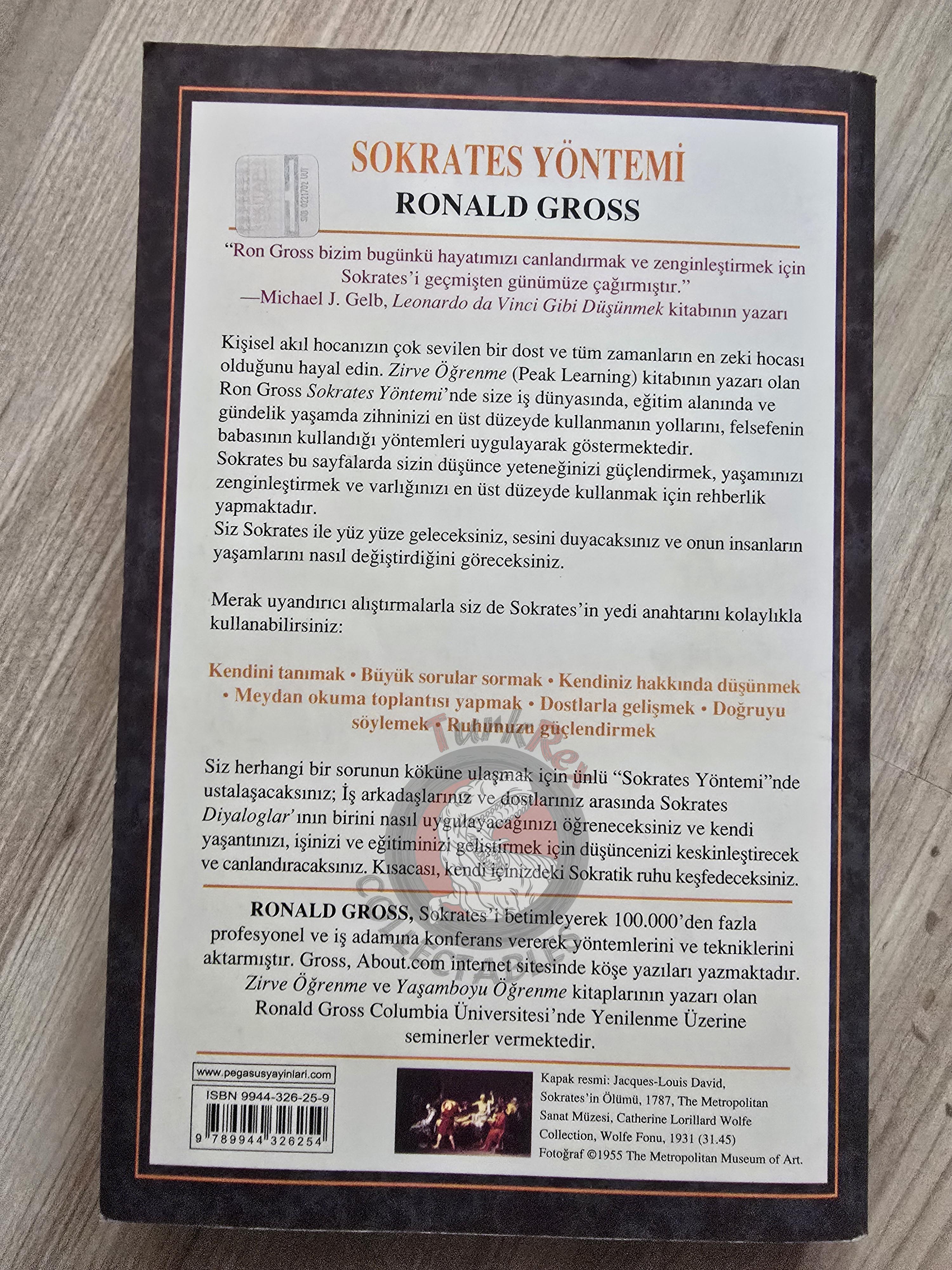Ronald Gross – The Socrates Method 2006 Turkish Book Turkey