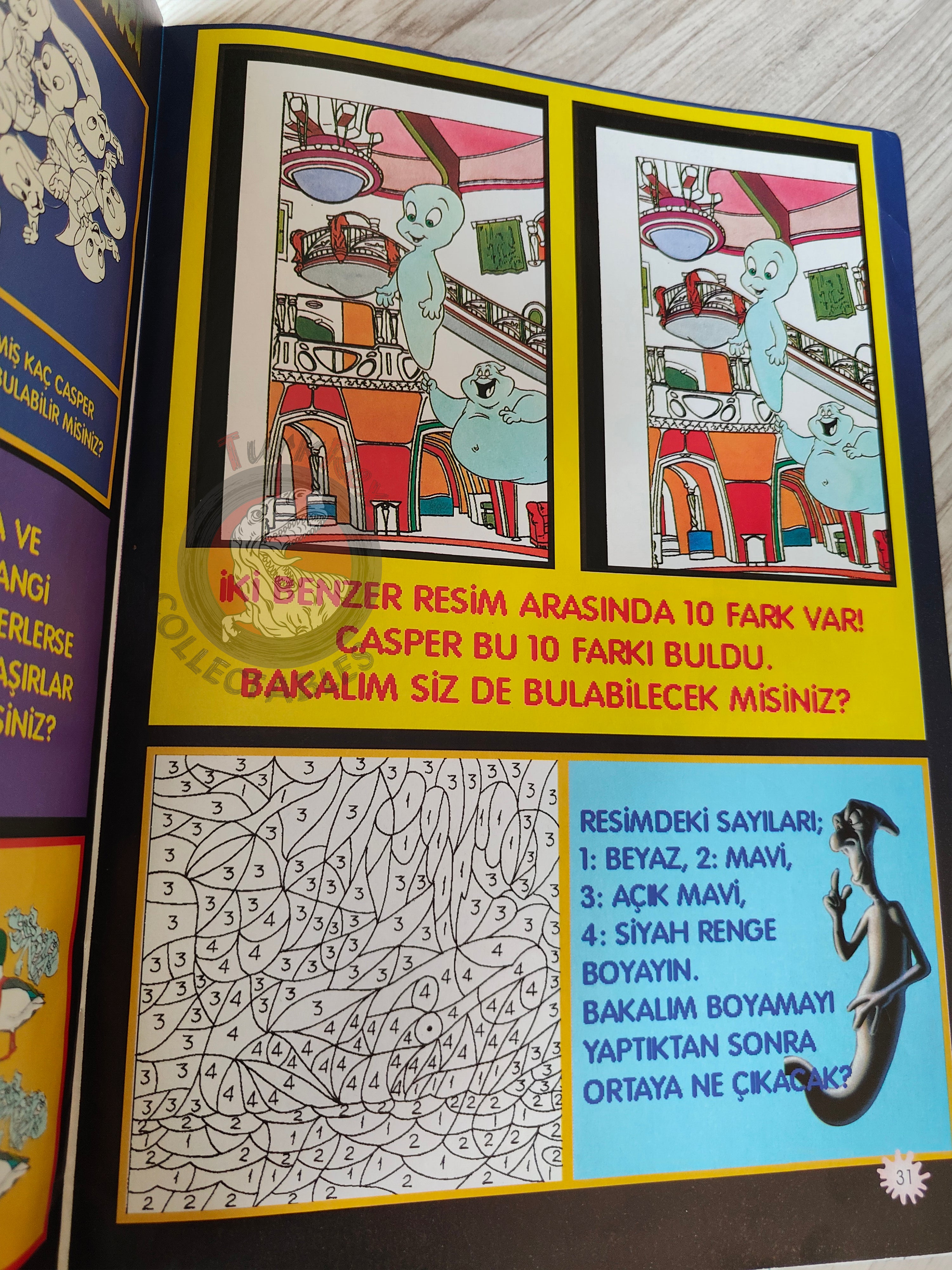 Casper the Friendly Ghost Magazine – Issue #16 1996 Turkish Comic Turkey Wendy