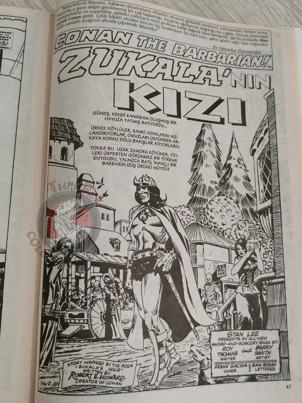 Conan #5 The Savage Sword of Conan #66 Turkish Comic Turkey The Barbarian #5