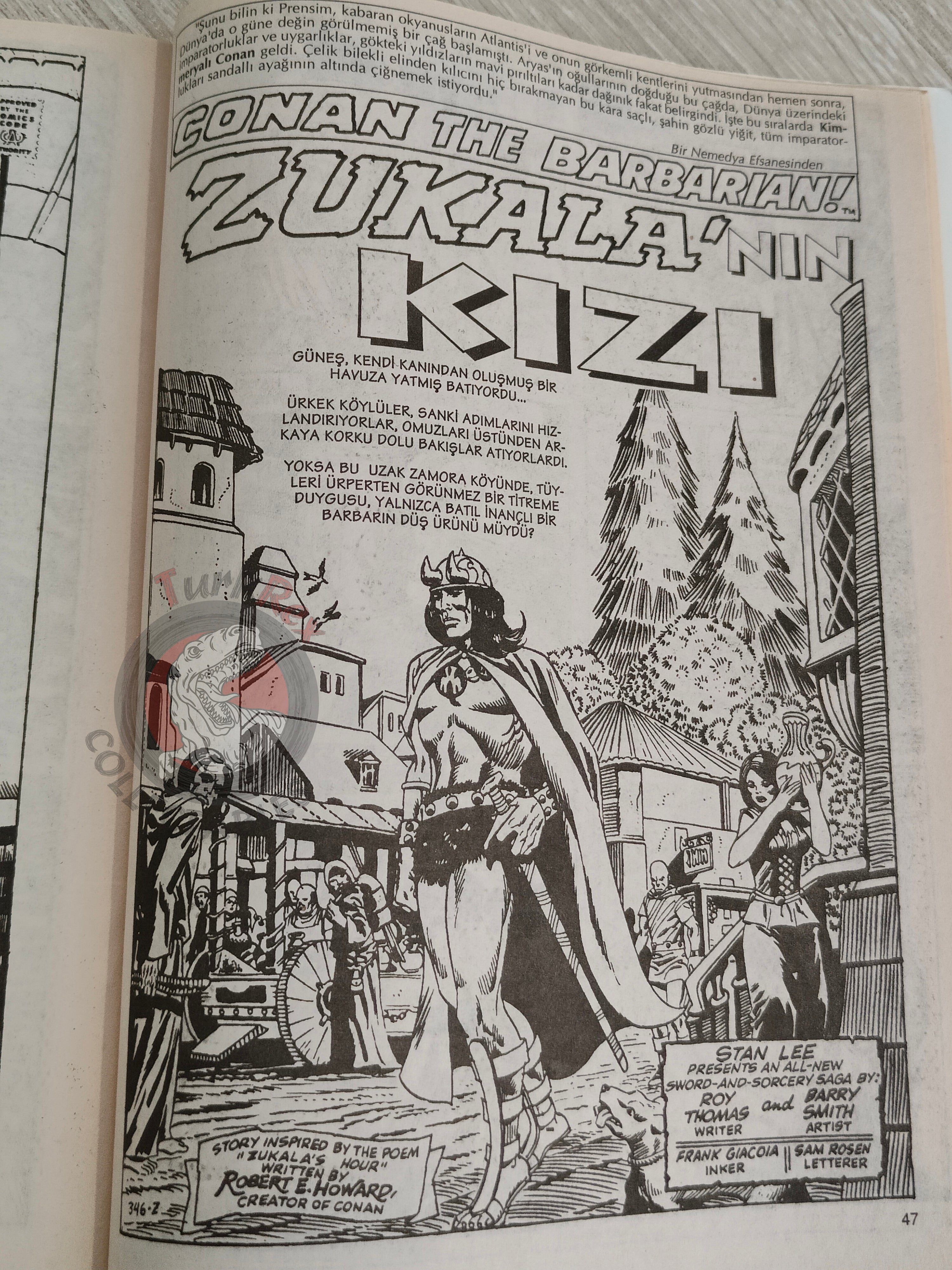 Conan #5 The Savage Sword of Conan #66 Turkish Comic Turkey The Barbarian #5