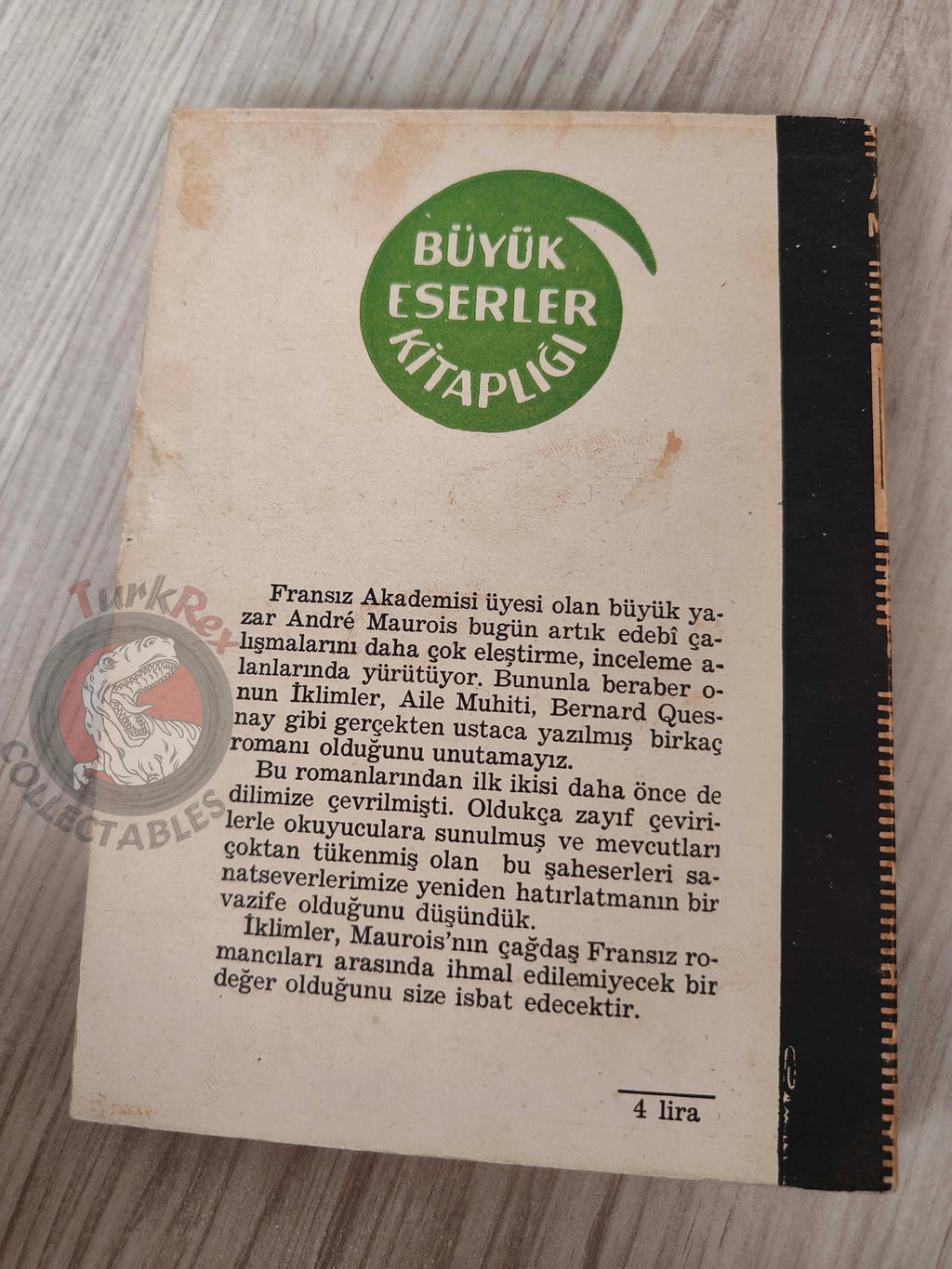André Maurois – Climates 1961 Turkish Book Turkey