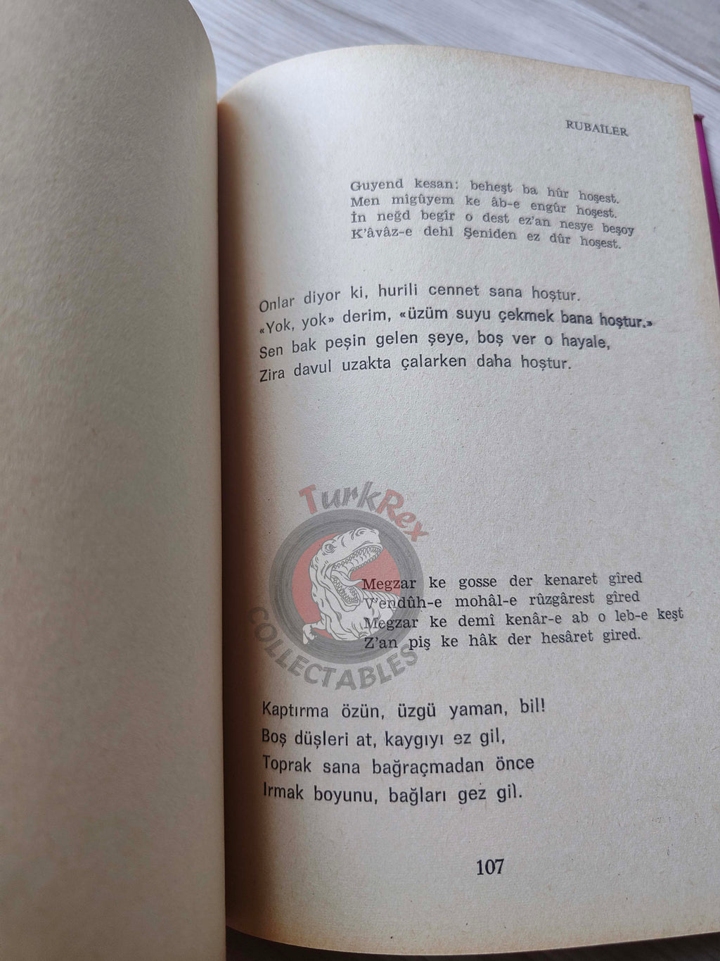 Rubaiyat of Omar Khayyam 1973 HC/DJ Turkish Book Turkey Persian