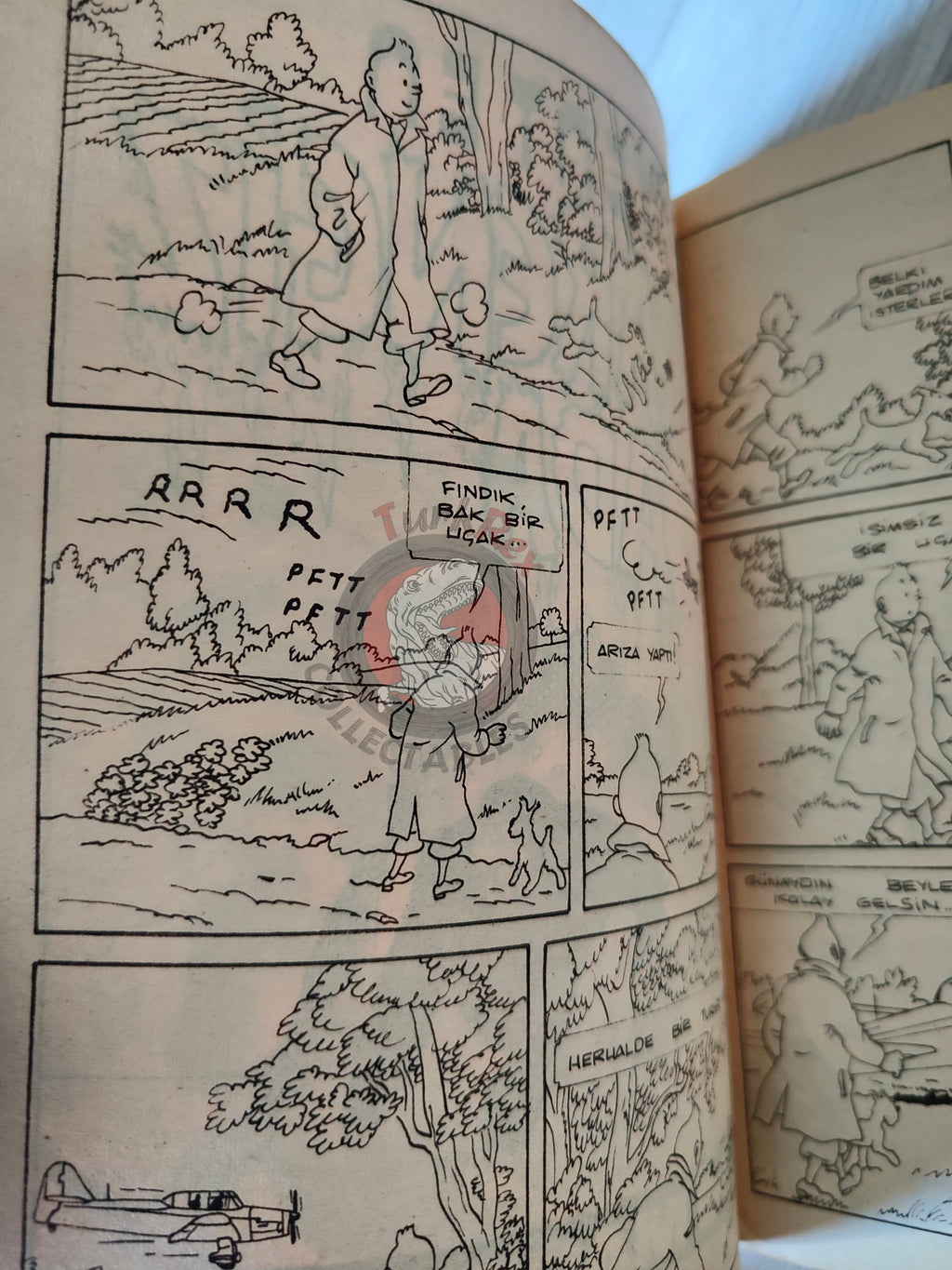 Tintin – The Black Island mid 1980s Turkish Edition Comic Turkey 1